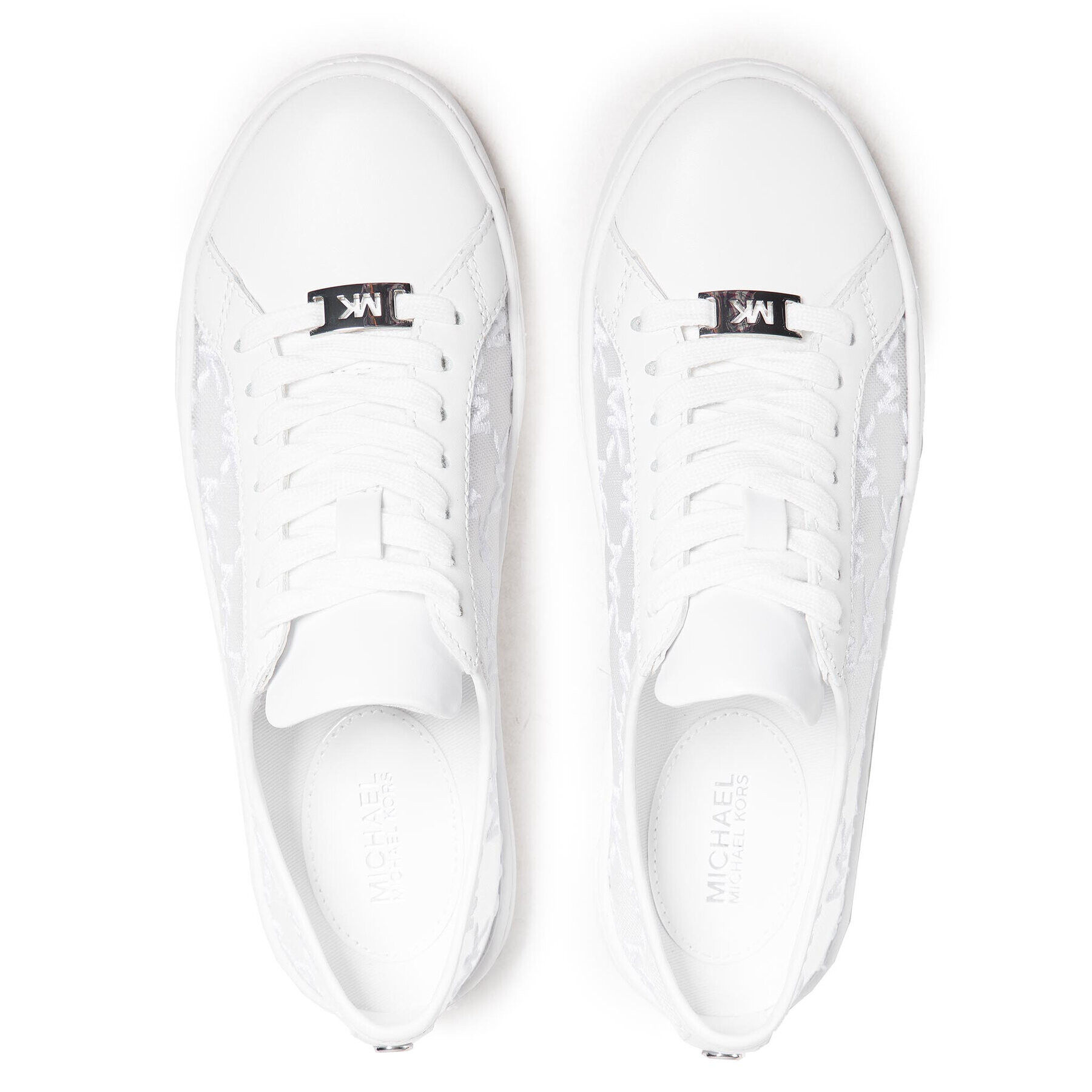 MICHAEL Michael Kors Сникърси Olivia Lace Up 43S1OLFS1D Бял - Pepit.bg