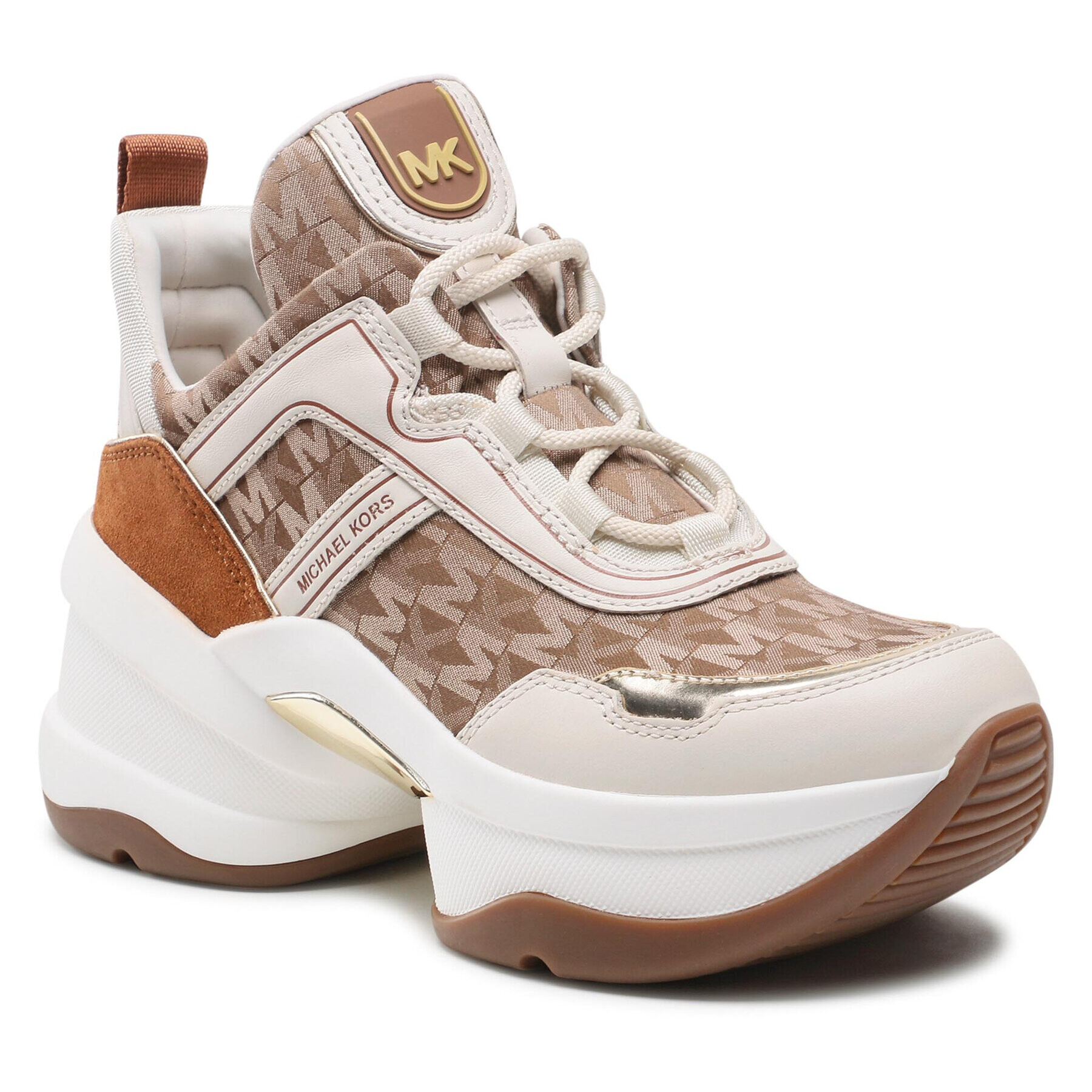 MICHAEL Michael Kors Сникърси Olympia Trainer Extreme 43S2OLFS5D Кафяв - Pepit.bg