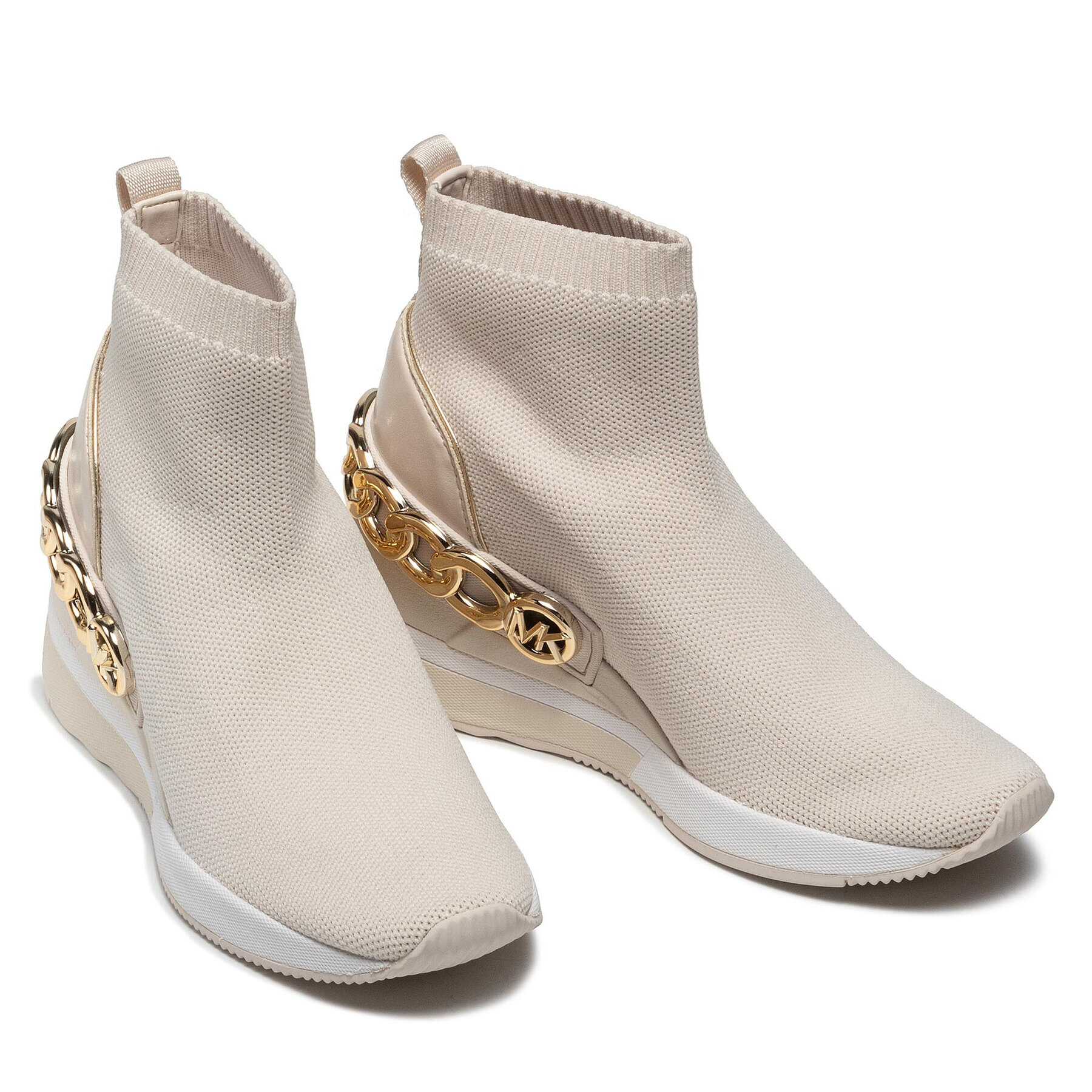 MICHAEL Michael Kors Сникърси Skyler Bootie 43F1SKFE6D Бежов - Pepit.bg