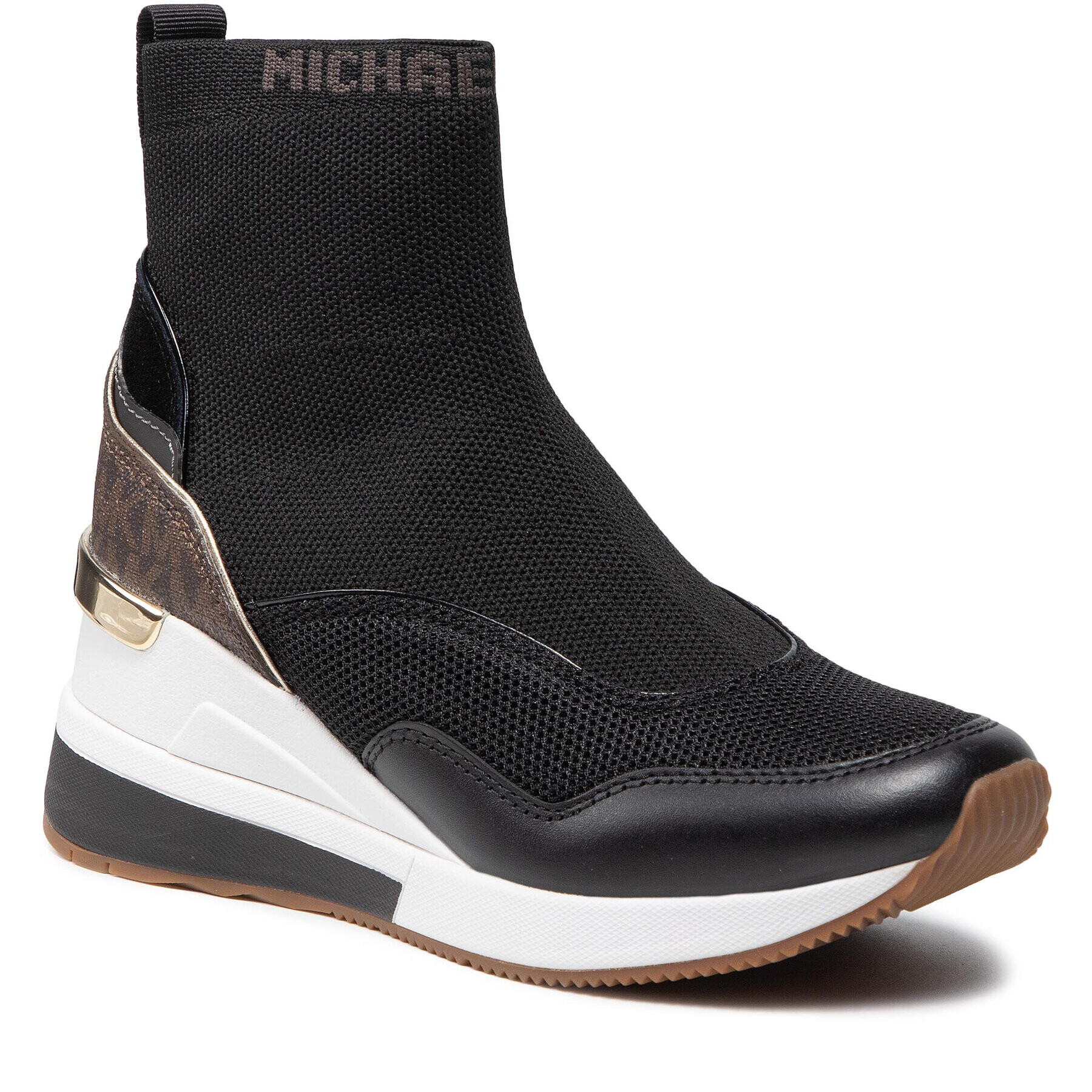 MICHAEL Michael Kors Сникърси Swift Bootie 43F1SWFE5D Черен - Pepit.bg