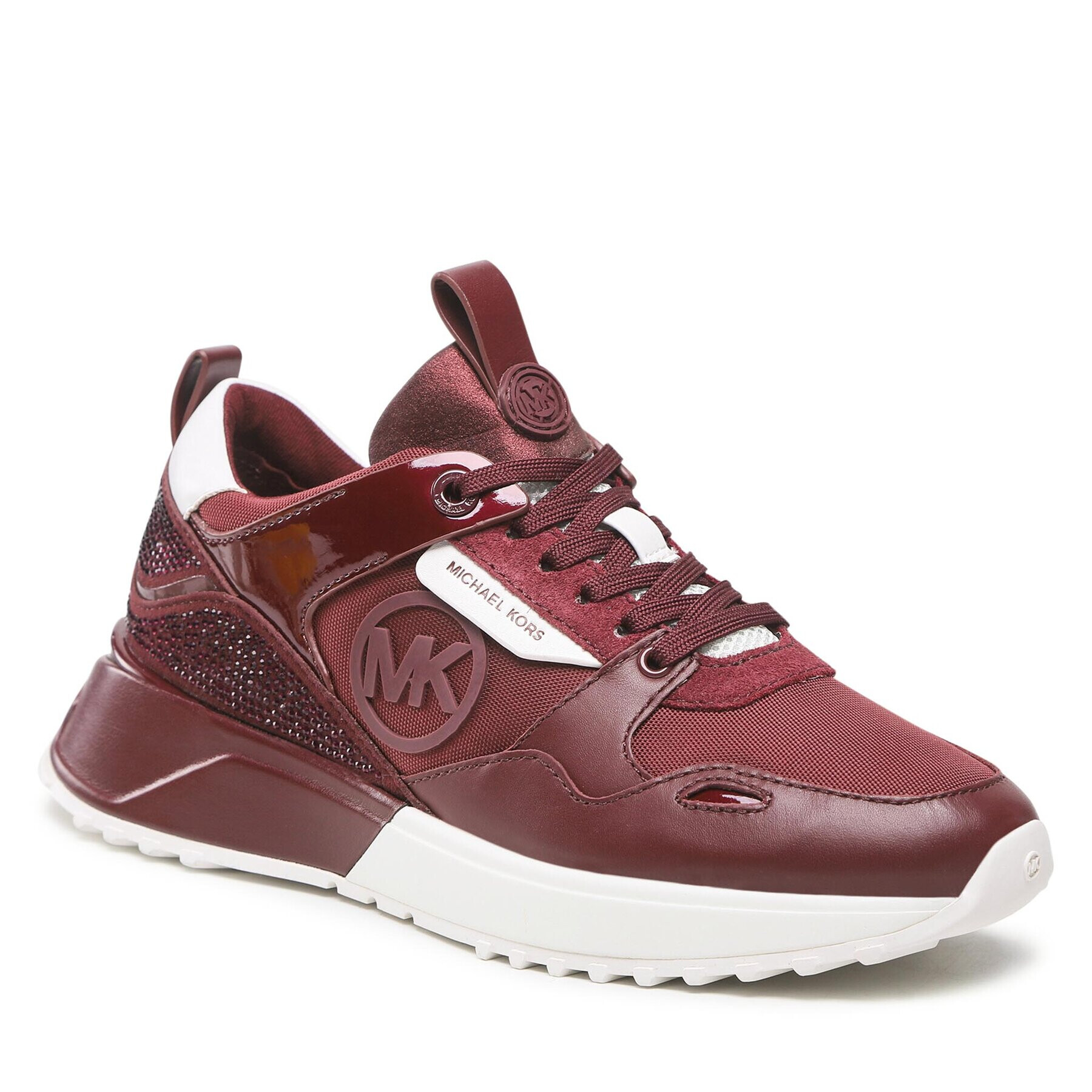 MICHAEL Michael Kors Сникърси Theo Trainer 43F2THFS1L Бордо - Pepit.bg