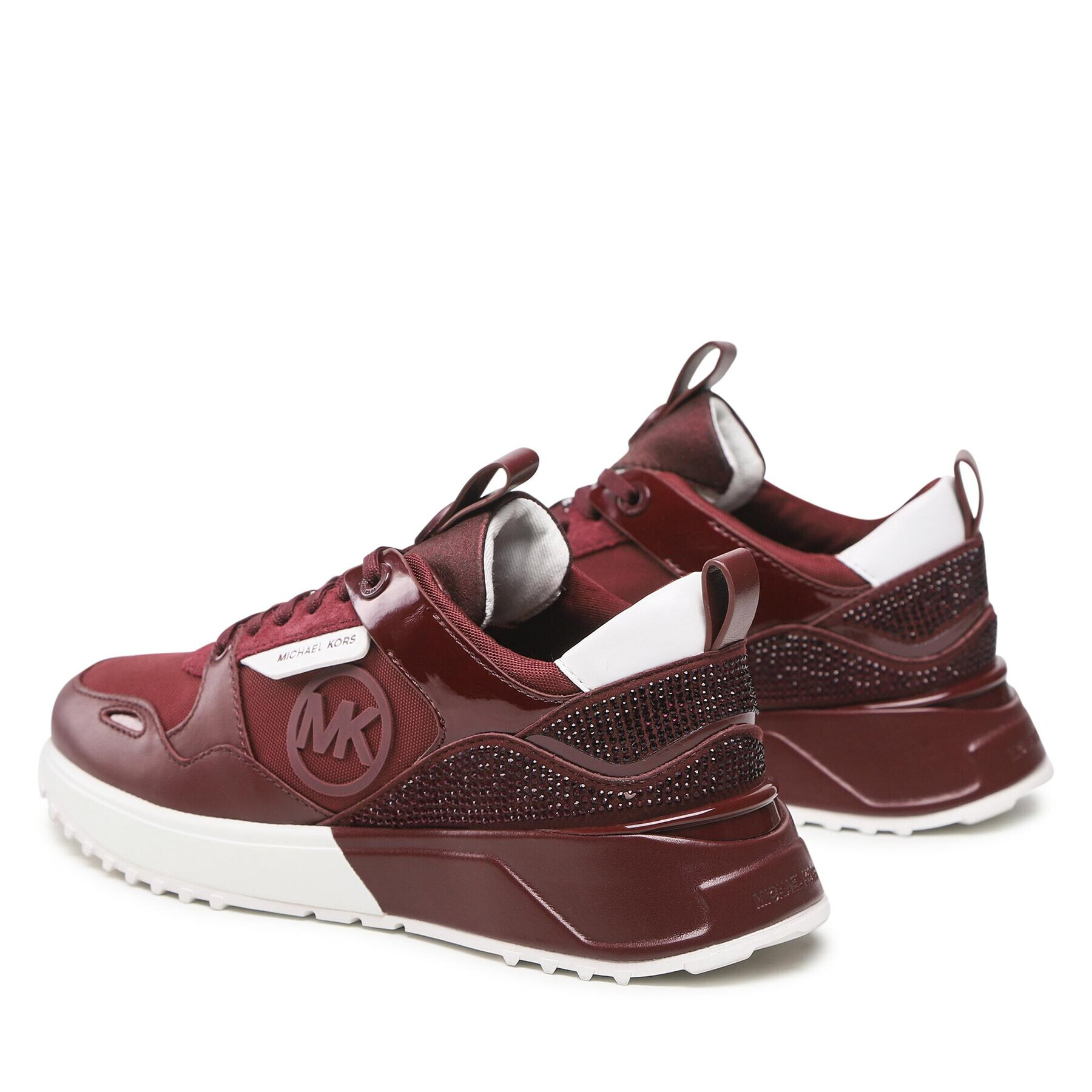 MICHAEL Michael Kors Сникърси Theo Trainer 43F2THFS1L Бордо - Pepit.bg