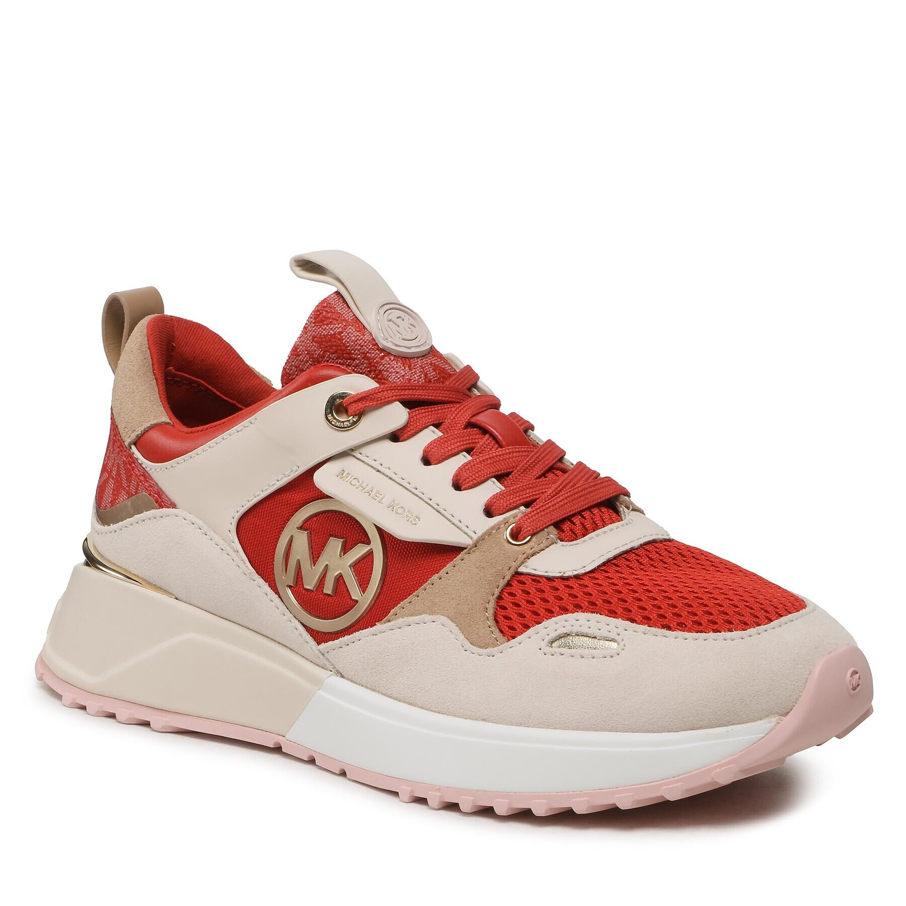 MICHAEL Michael Kors Сникърси Theo Trainer 43F3THFS1D Червен - Pepit.bg