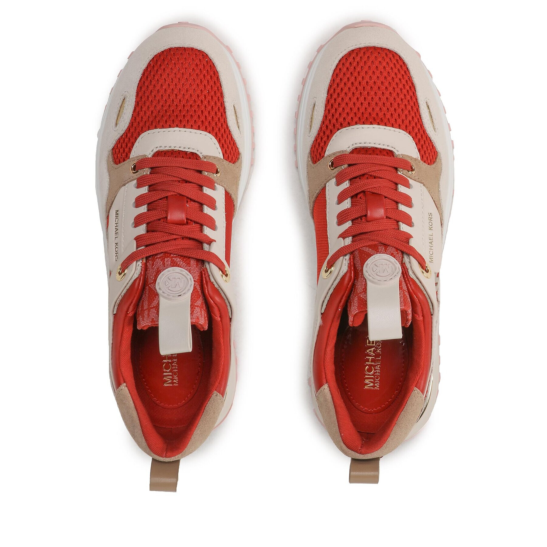 MICHAEL Michael Kors Сникърси Theo Trainer 43F3THFS1D Червен - Pepit.bg