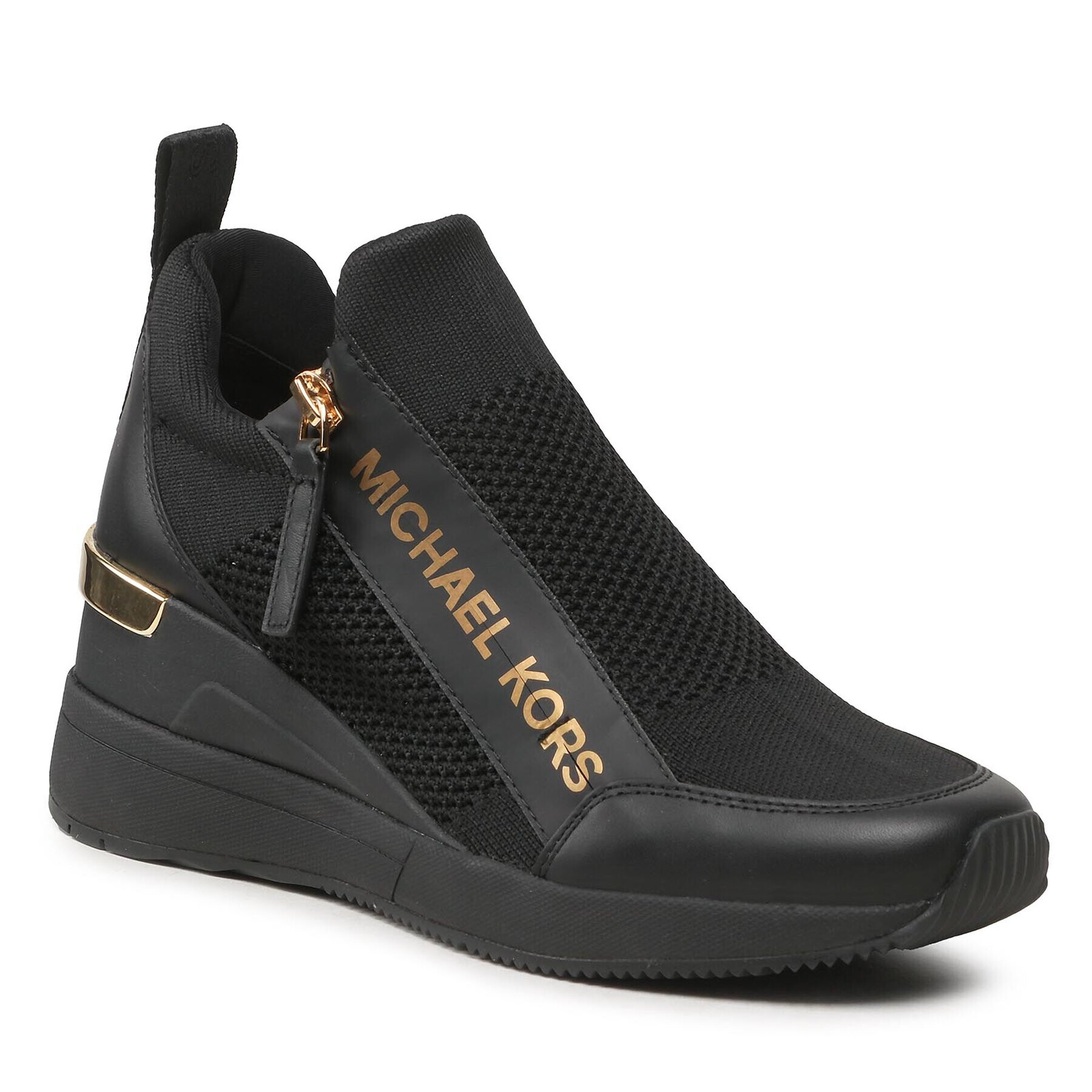 MICHAEL Michael Kors Сникърси Willis Wedge Trainer 43F3WIFS1D Черен - Pepit.bg