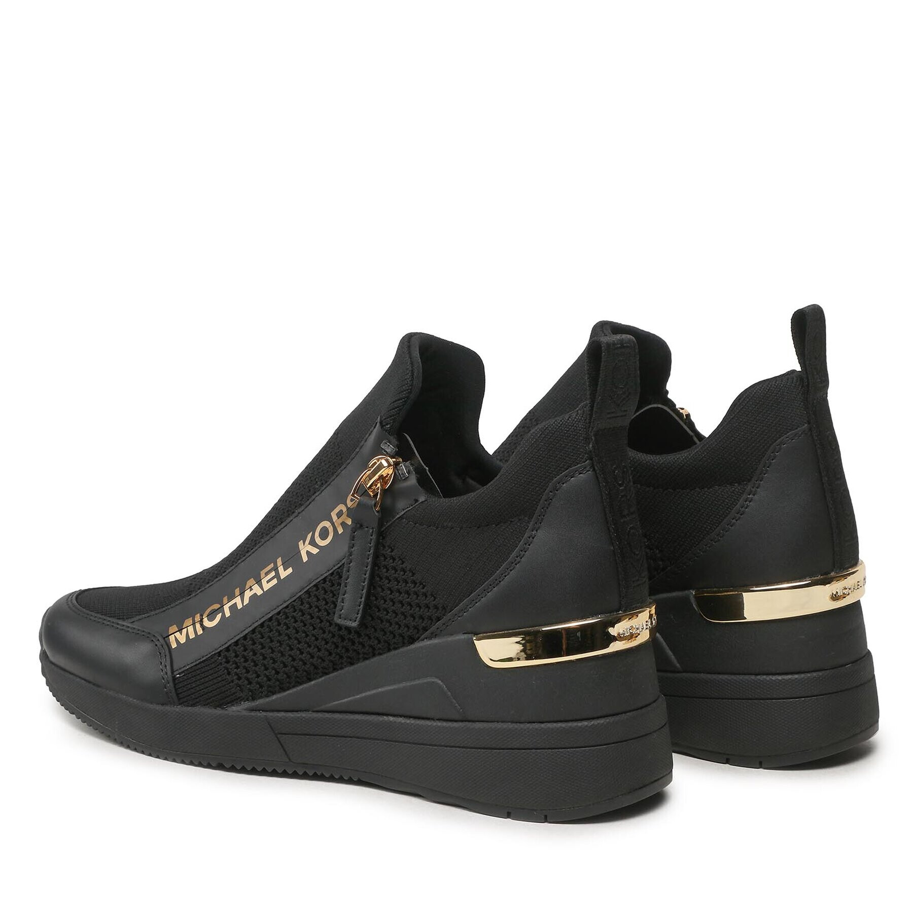 MICHAEL Michael Kors Сникърси Willis Wedge Trainer 43F3WIFS1D Черен - Pepit.bg