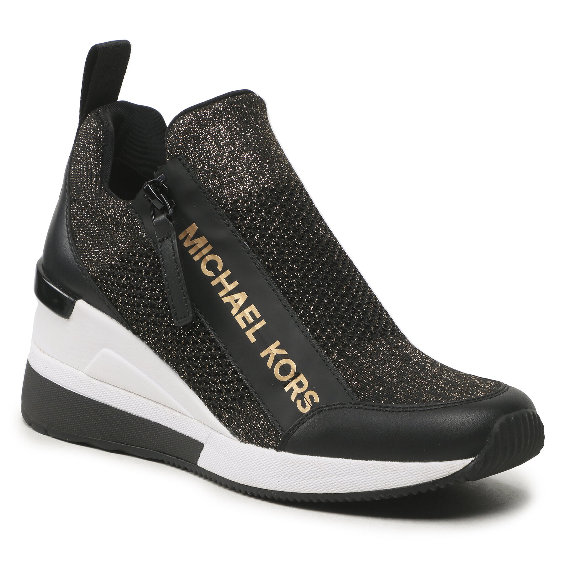 MICHAEL Michael Kors Сникърси Willis Wedge Trainer 43F3WIFS1M Черен - Pepit.bg