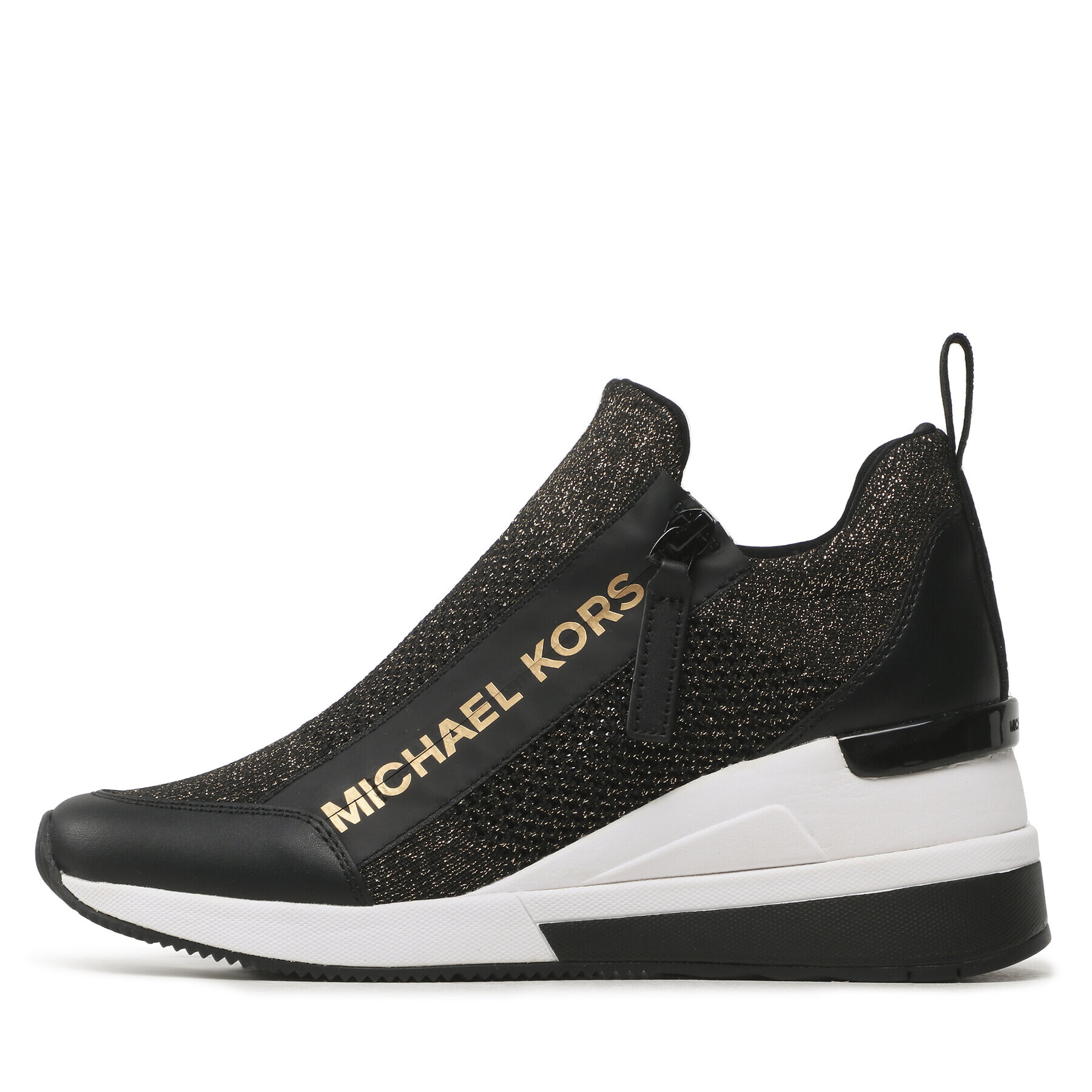 MICHAEL Michael Kors Сникърси Willis Wedge Trainer 43F3WIFS1M Черен - Pepit.bg