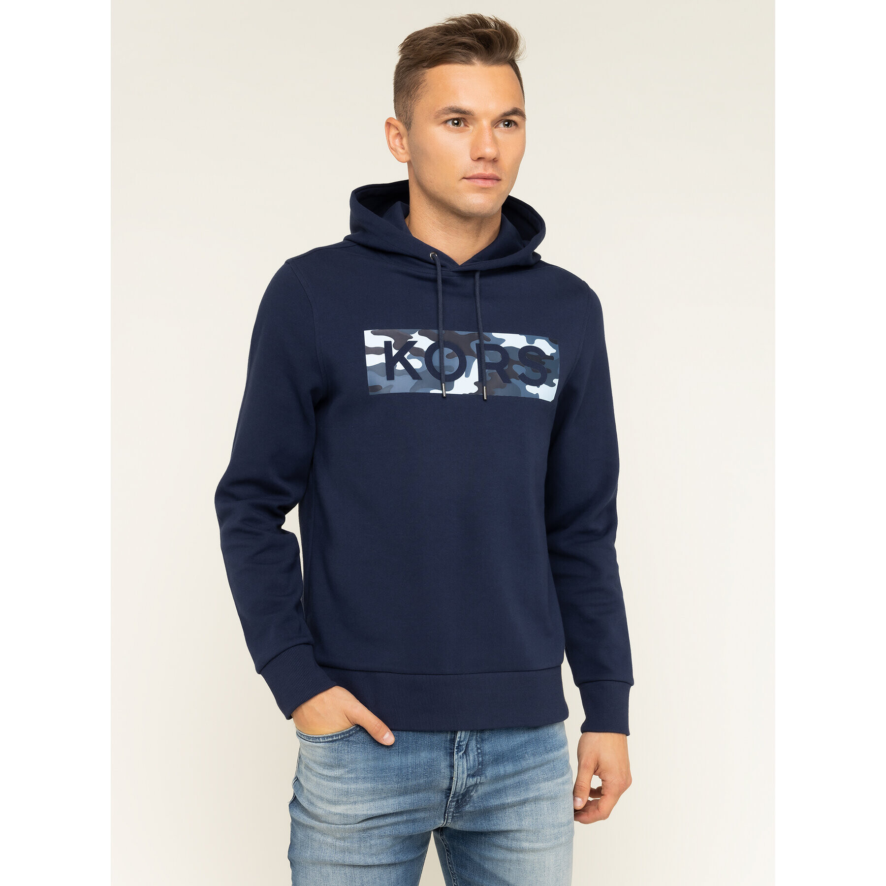 MICHAEL Michael Kors Суитшърт CF95HUV5MF Тъмносин Regular Fit - Pepit.bg