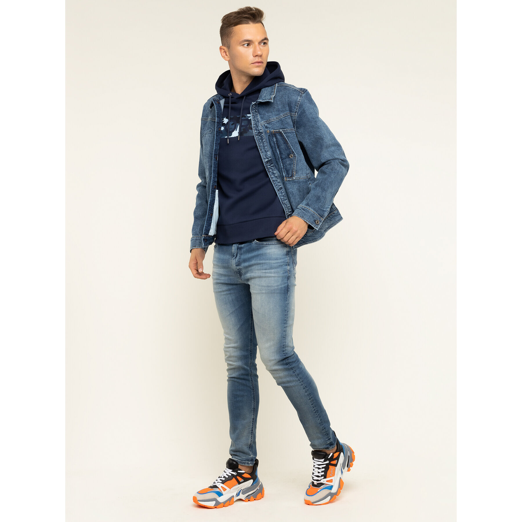 MICHAEL Michael Kors Суитшърт CF95HUV5MF Тъмносин Regular Fit - Pepit.bg