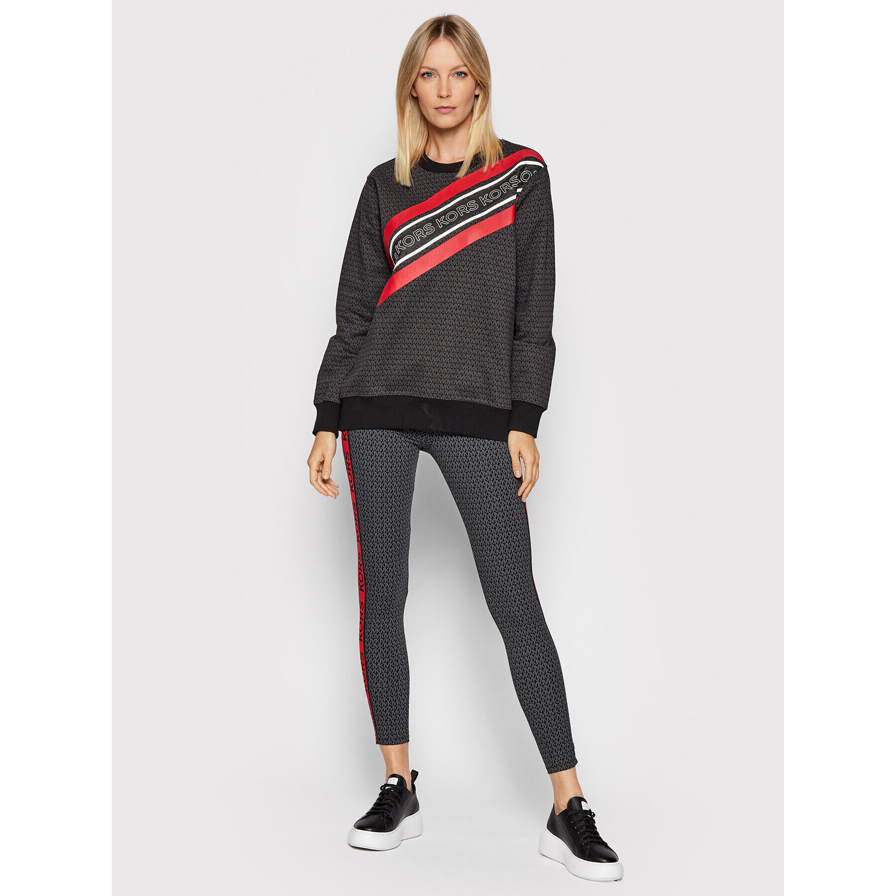 MICHAEL Michael Kors Суитшърт Graphic Logo MF150FE38G Черен Regular Fit - Pepit.bg