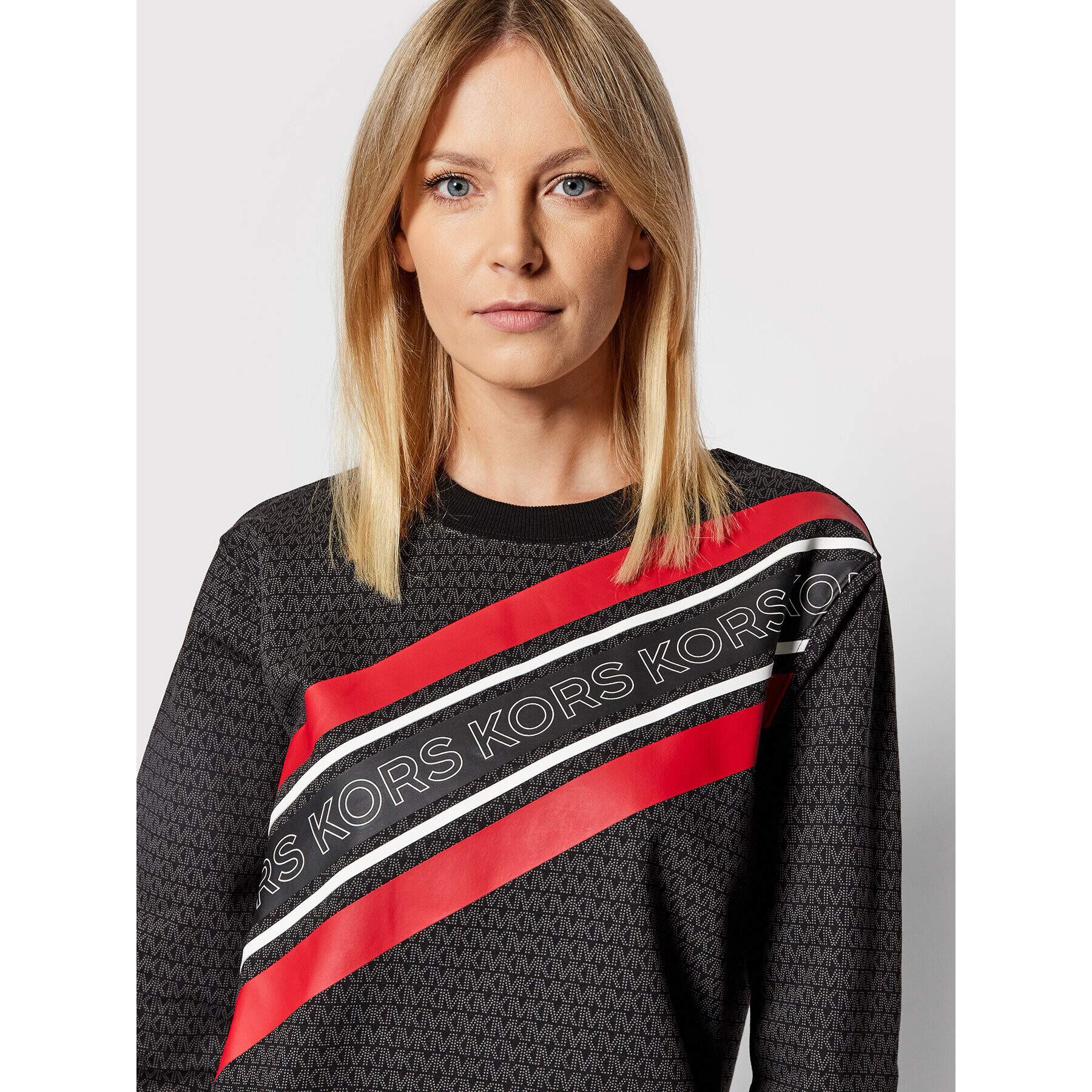 MICHAEL Michael Kors Суитшърт Graphic Logo MF150FE38G Черен Regular Fit - Pepit.bg