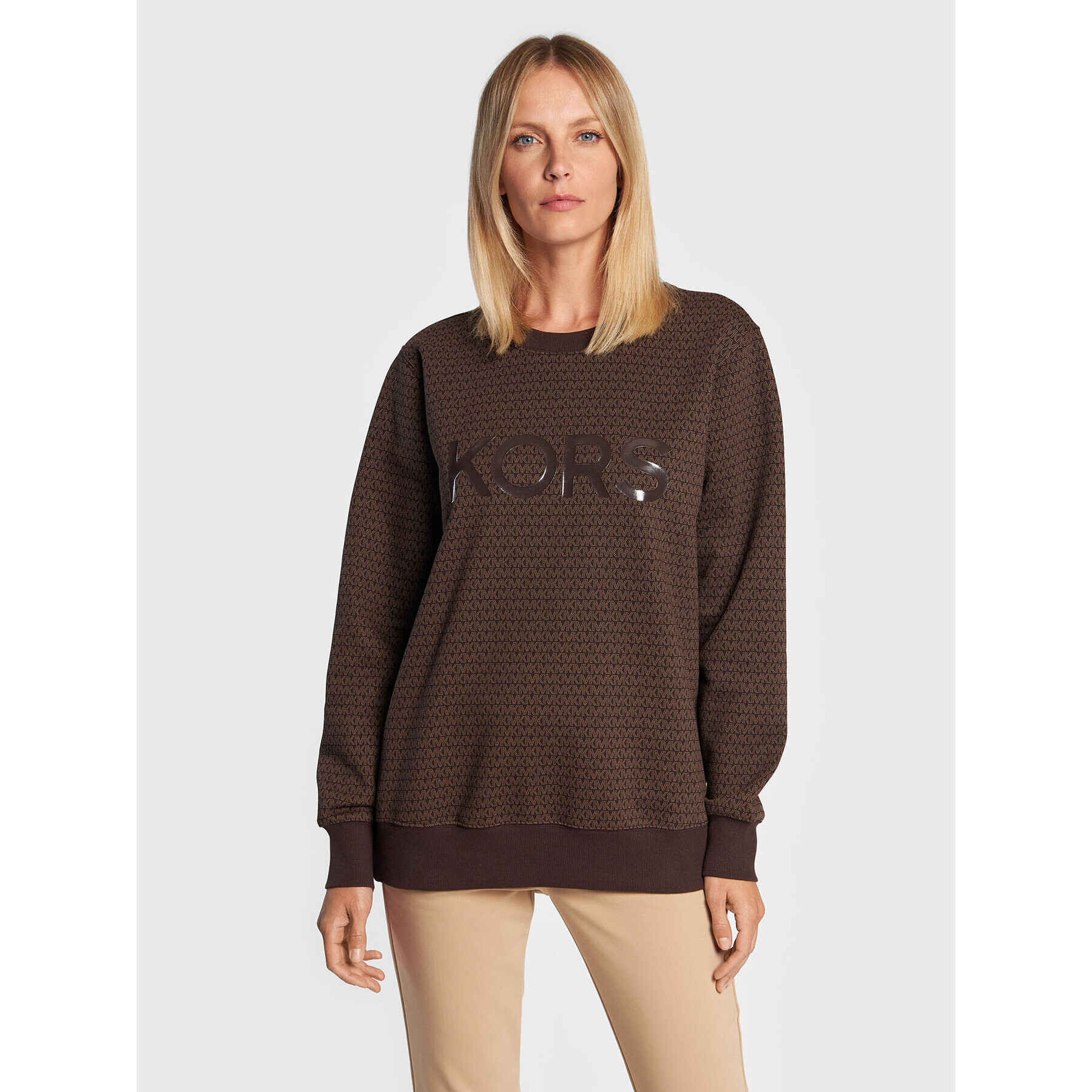 MICHAEL Michael Kors Суитшърт MS2501I38G Кафяв Relaxed Fit - Pepit.bg