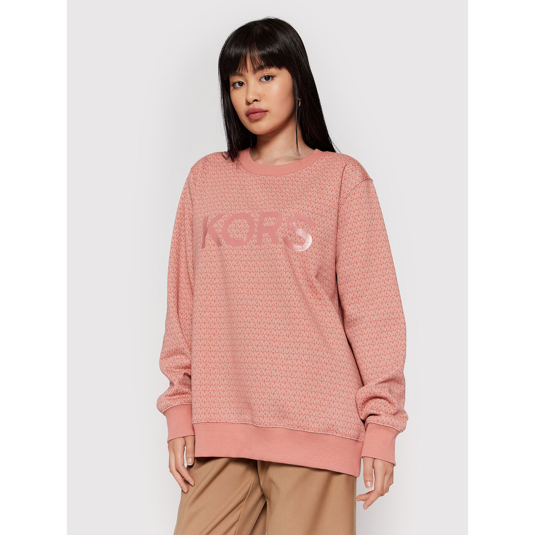 MICHAEL Michael Kors Суитшърт MS2501I38G Розов Relaxed Fit - Pepit.bg