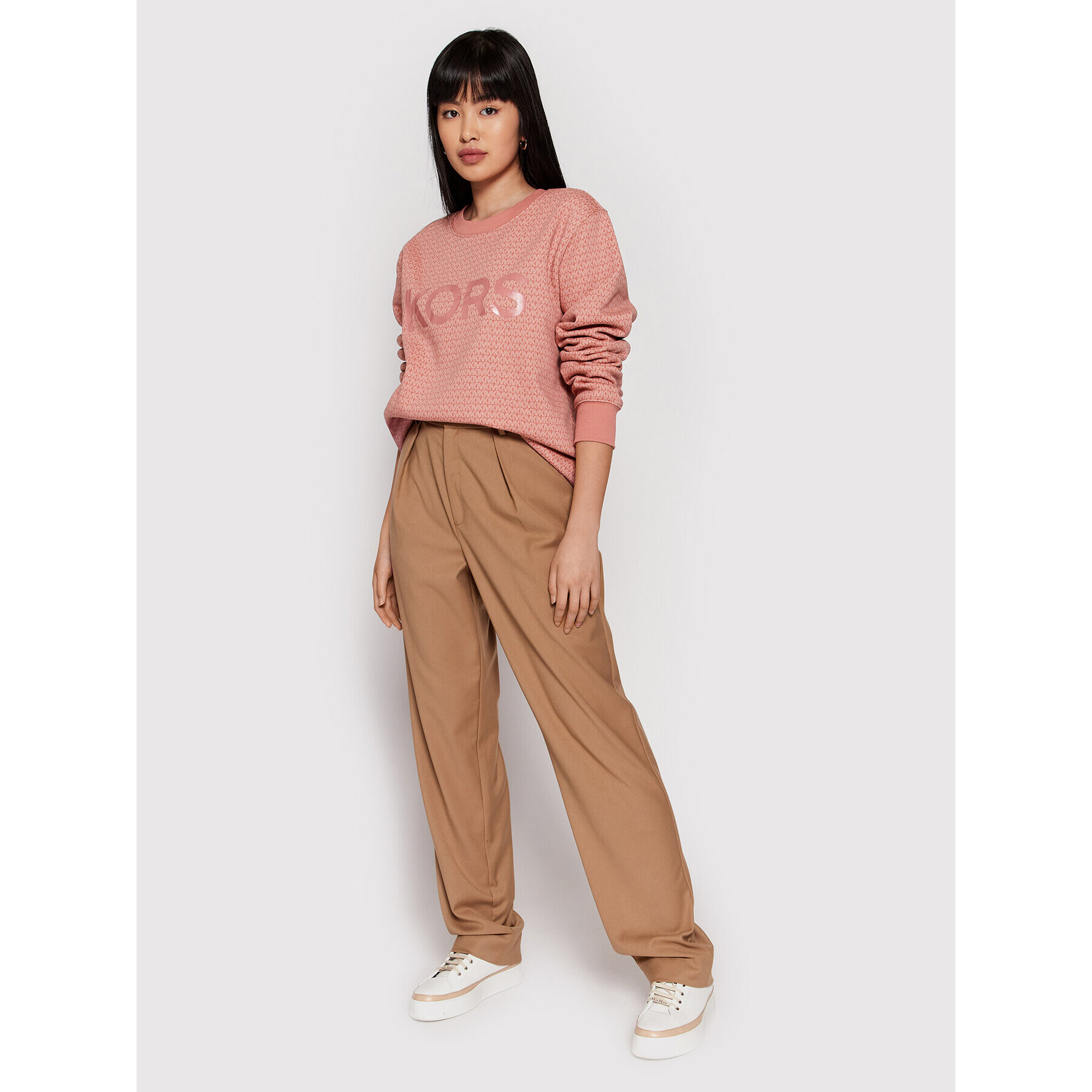 MICHAEL Michael Kors Суитшърт MS2501I38G Розов Relaxed Fit - Pepit.bg