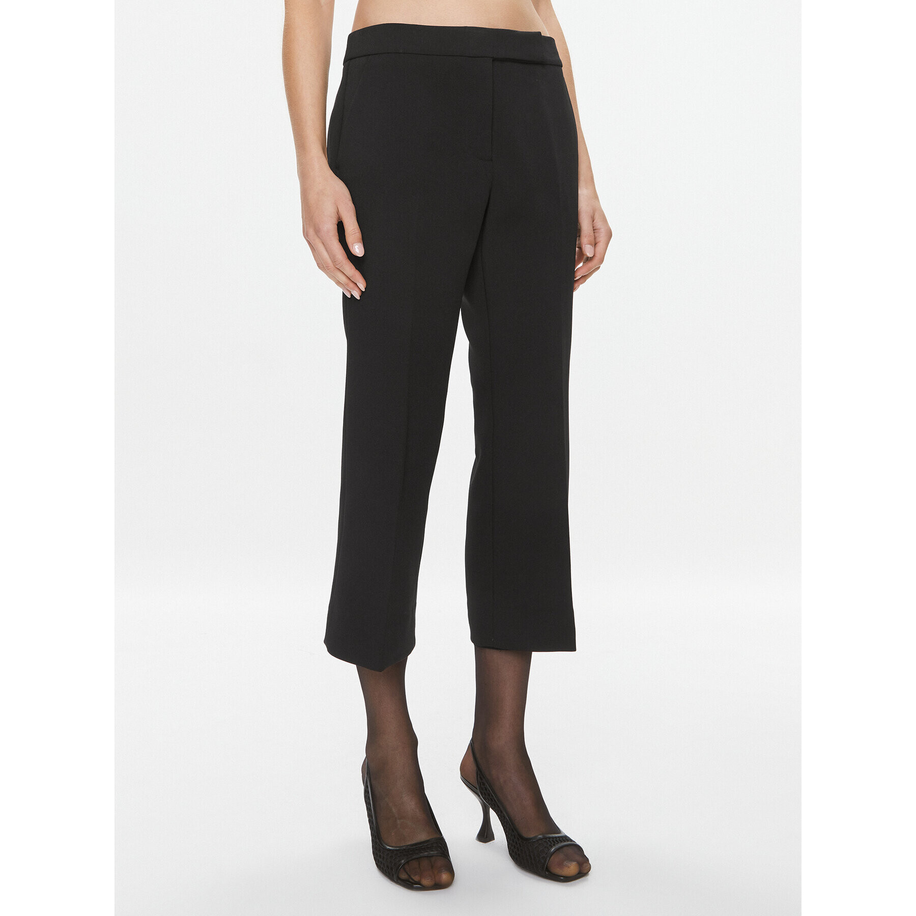 MICHAEL Michael Kors Текстилни панталони MH330K43GZ Черен Regular Fit - Pepit.bg