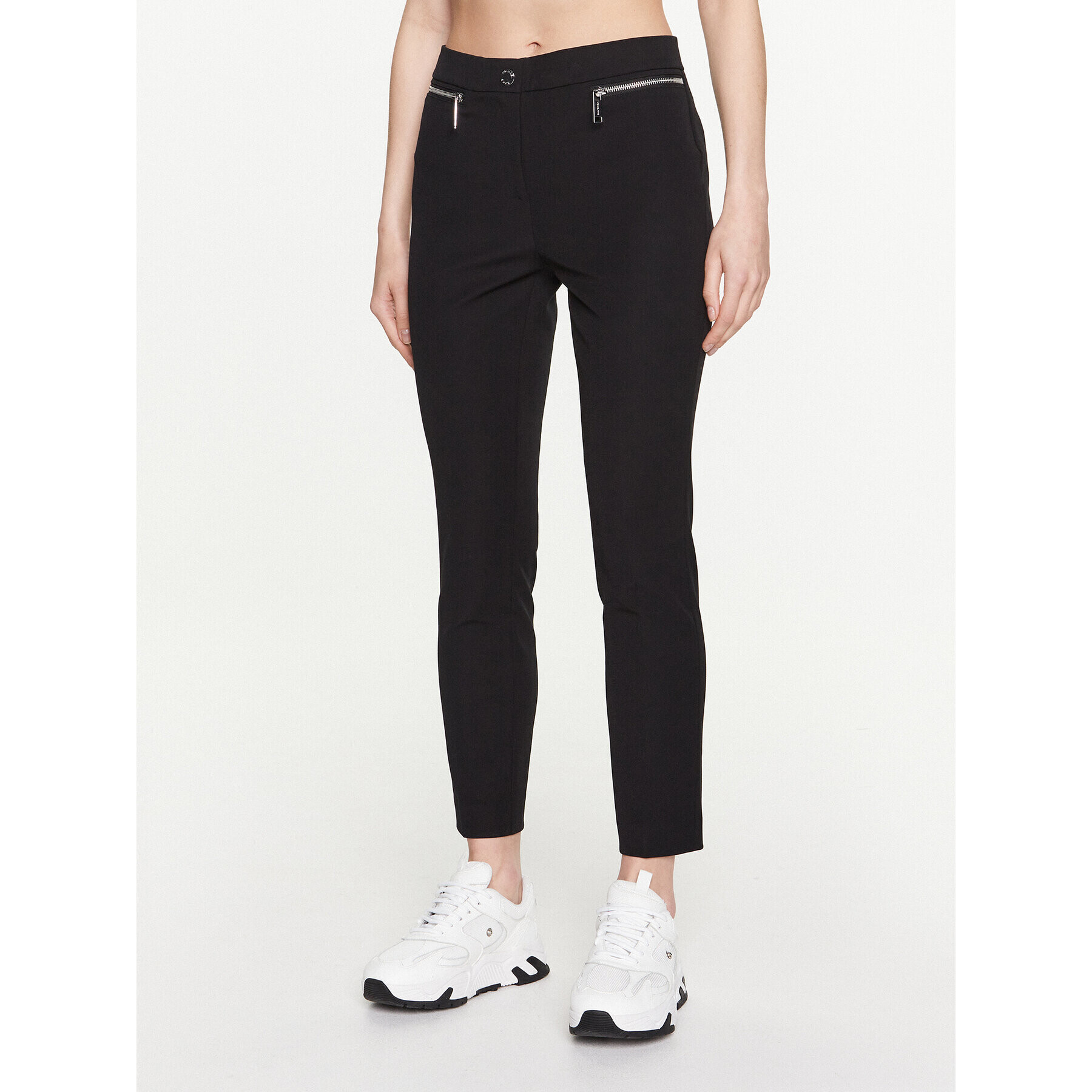 MICHAEL Michael Kors Текстилни панталони MS330GL8AE Черен Regular Fit - Pepit.bg
