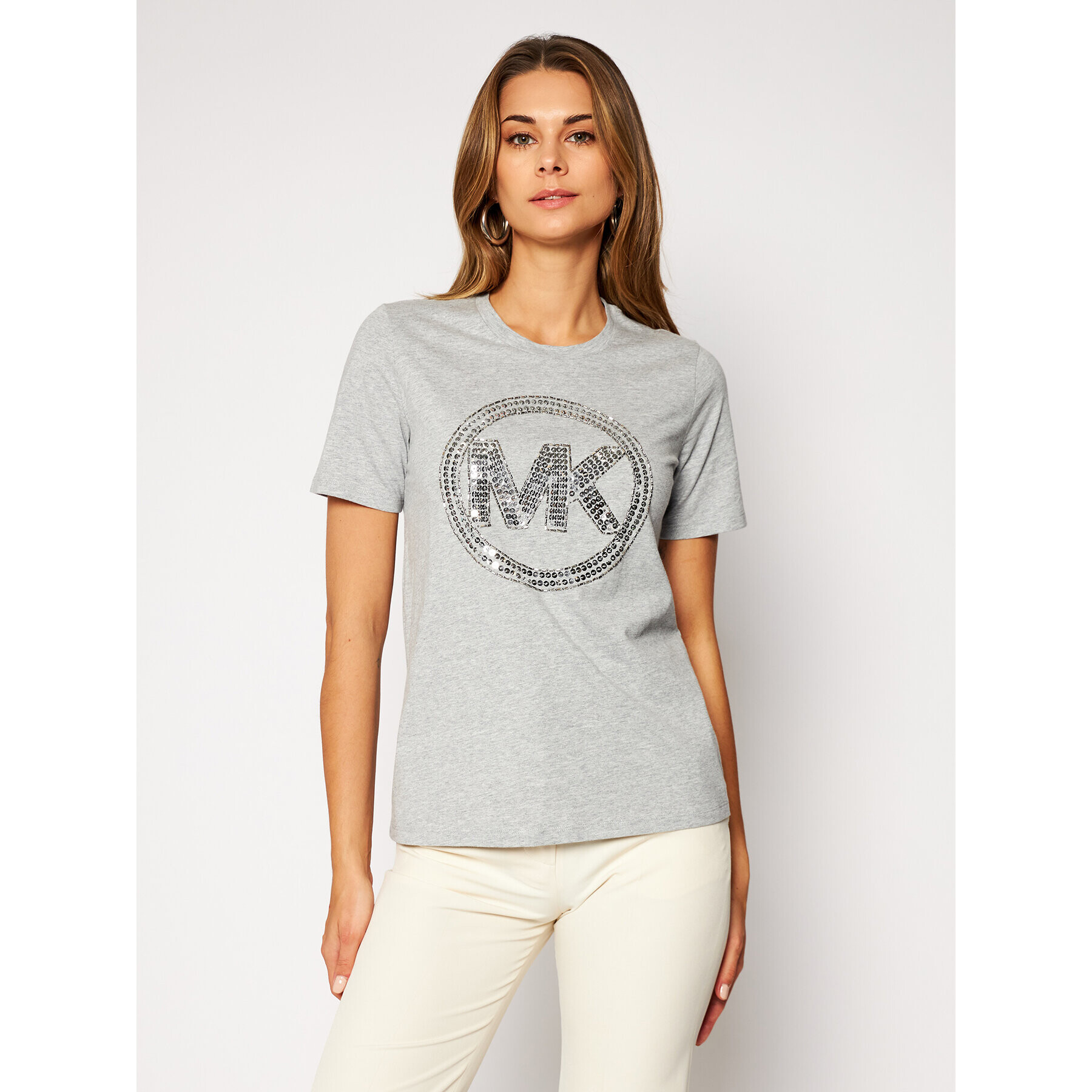 MICHAEL Michael Kors Тишърт MF05MRA97J Сив Regular Fit - Pepit.bg