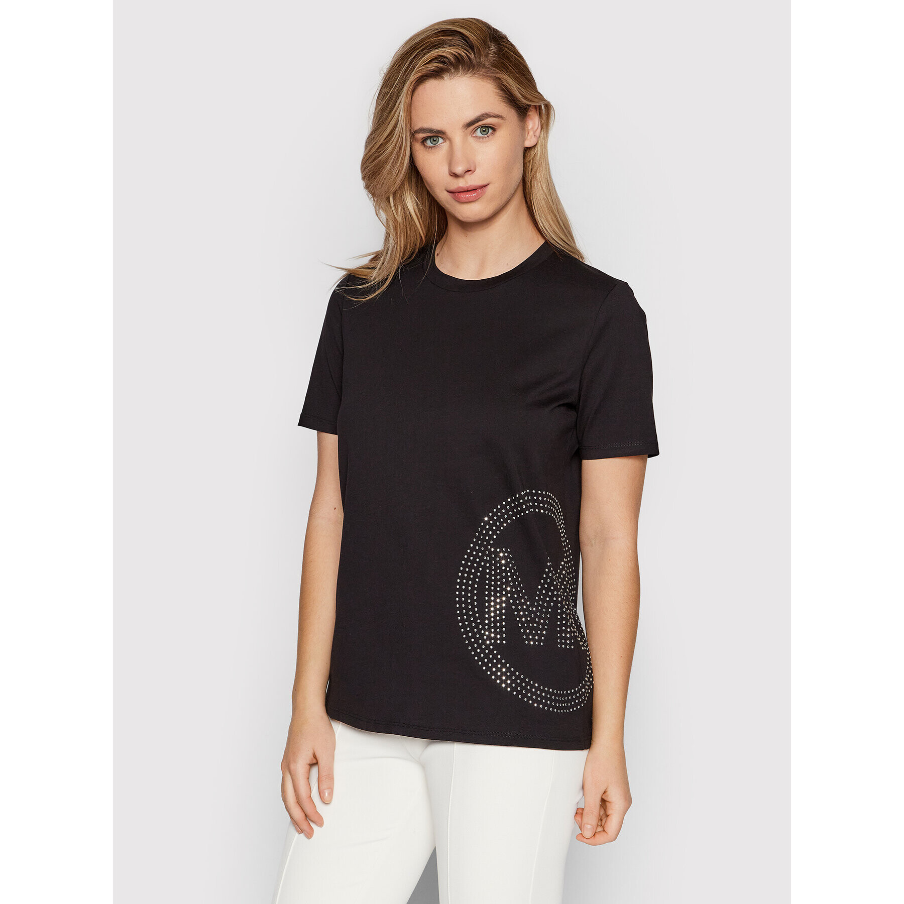 MICHAEL Michael Kors Тишърт MH150JA97J Черен Regular Fit - Pepit.bg