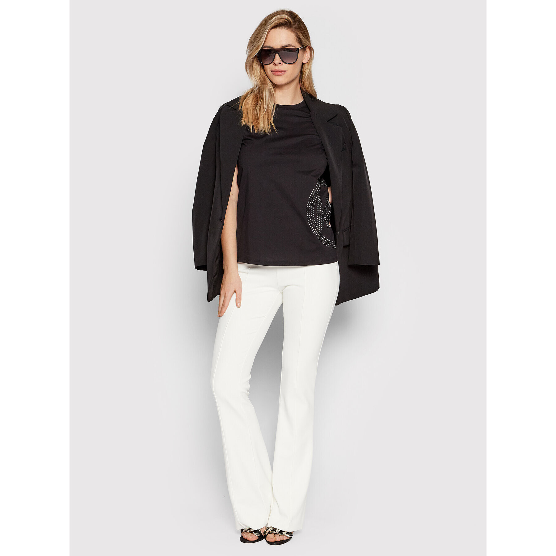 MICHAEL Michael Kors Тишърт MH150JA97J Черен Regular Fit - Pepit.bg