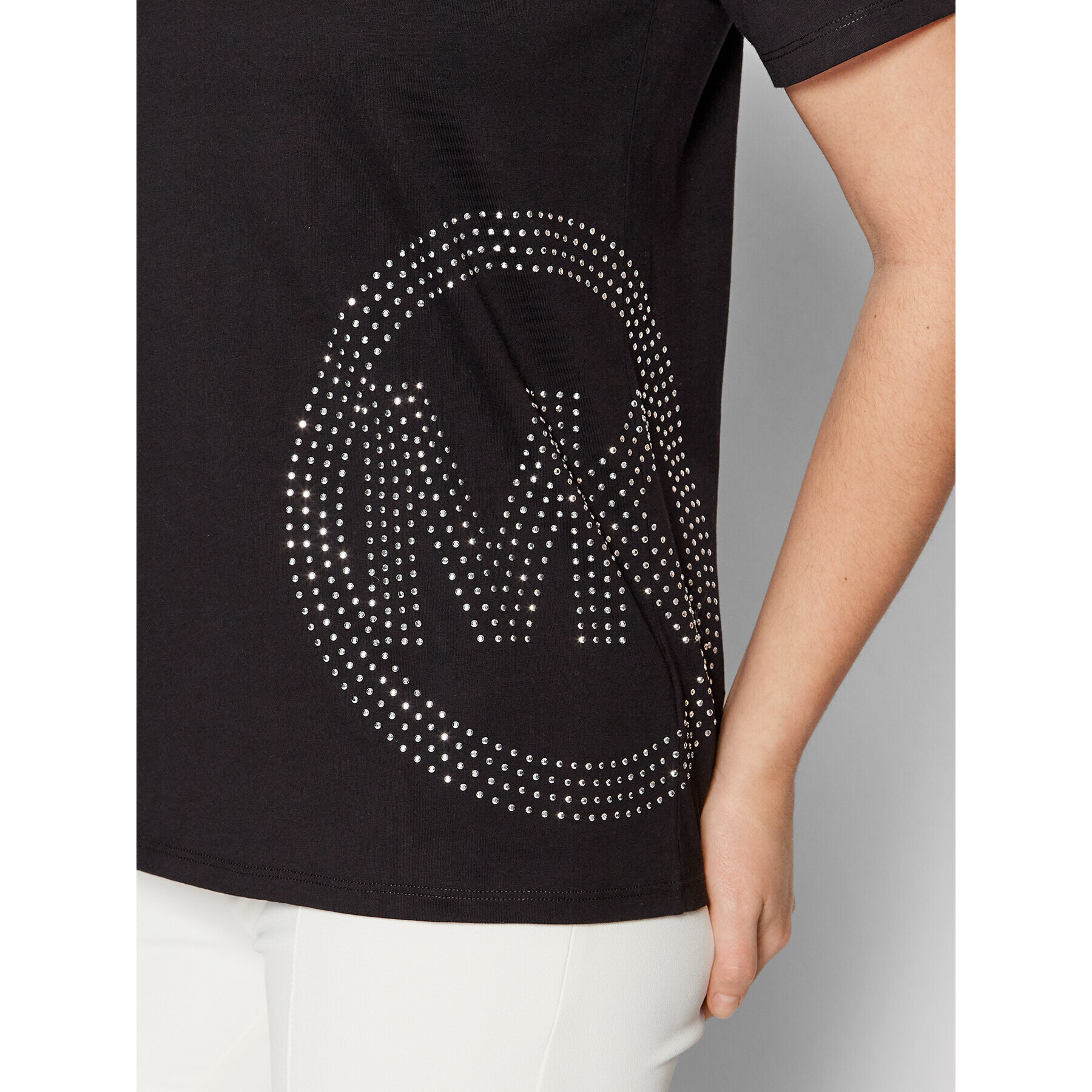 MICHAEL Michael Kors Тишърт MH150JA97J Черен Regular Fit - Pepit.bg