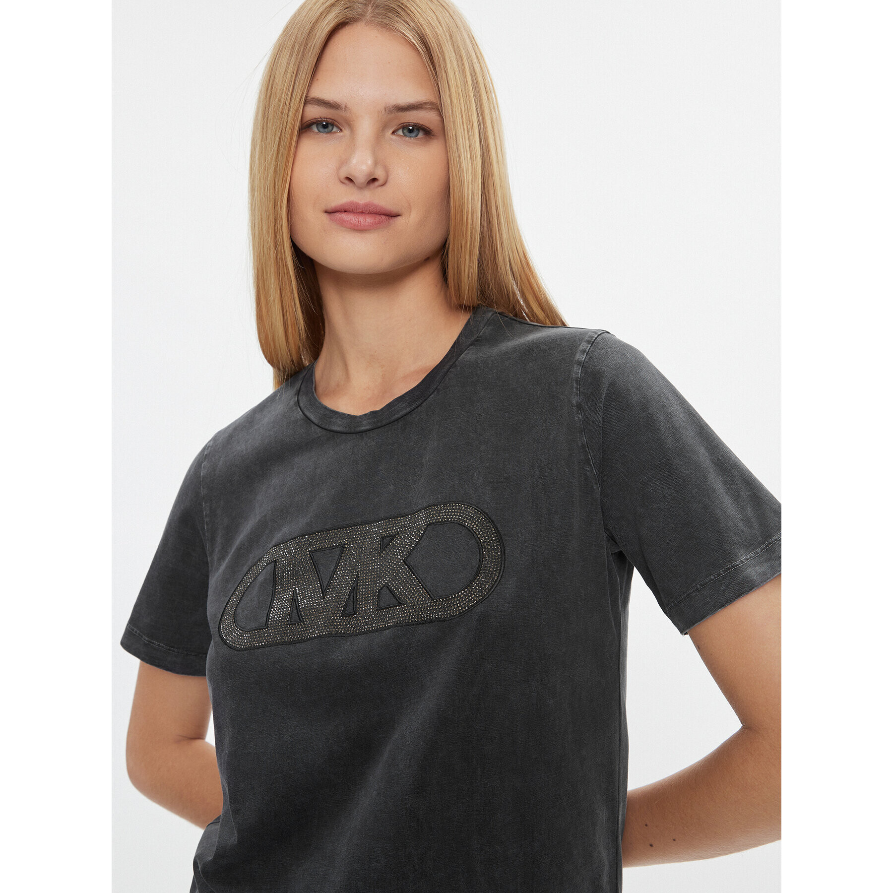 MICHAEL Michael Kors Тишърт MH35161816 Сив Regular Fit - Pepit.bg