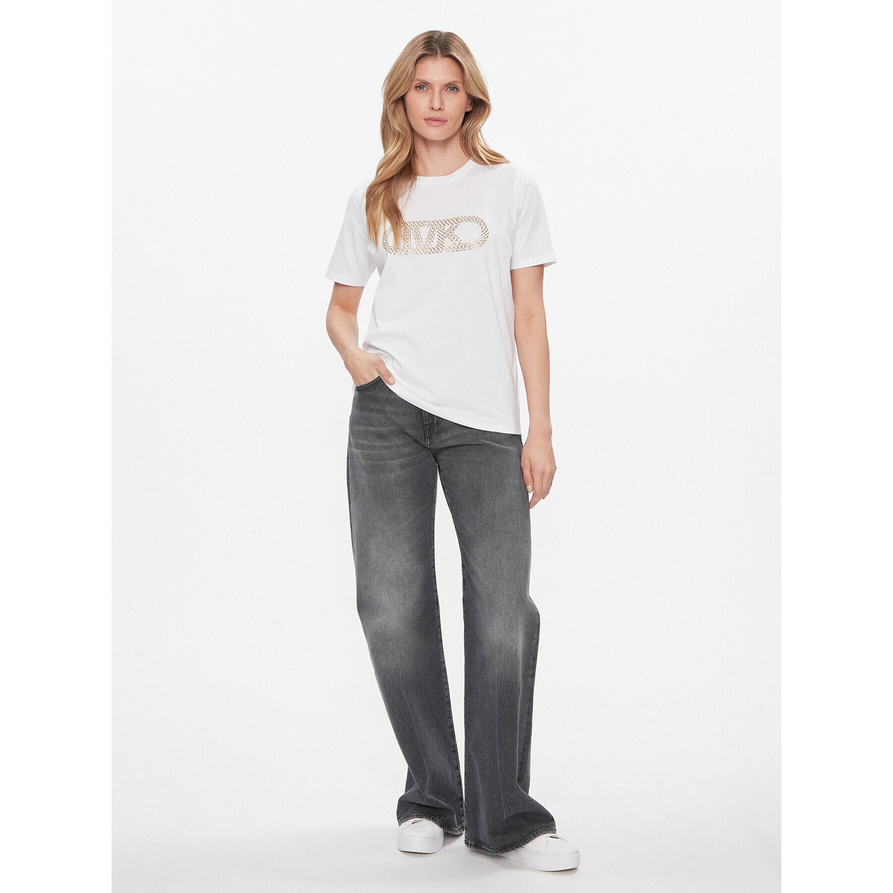 MICHAEL Michael Kors Тишърт MR4519L97J Бял Regular Fit - Pepit.bg