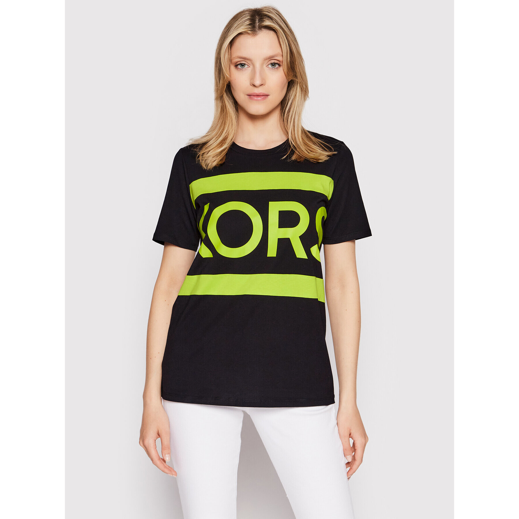 MICHAEL Michael Kors Тишърт MS250PB97J Черен Relaxed Fit - Pepit.bg