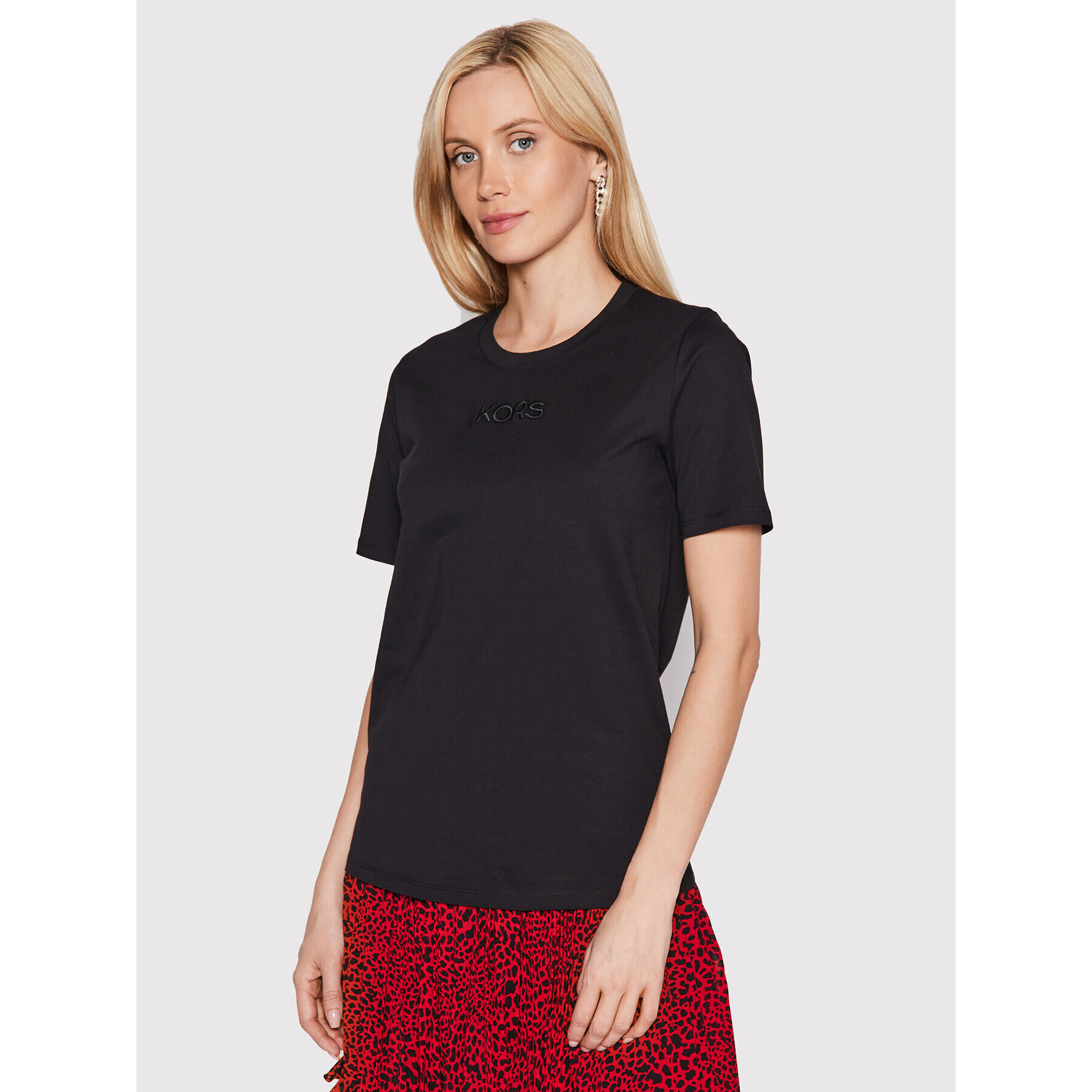 MICHAEL Michael Kors Тишърт MU250SJ97J Черен Regular Fit - Pepit.bg
