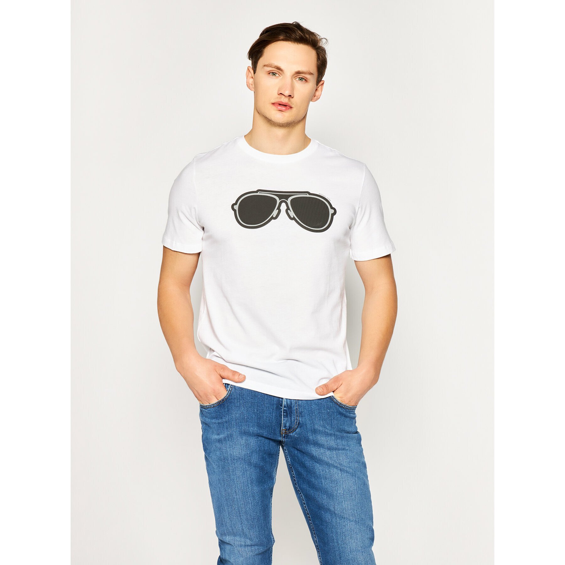 MICHAEL Michael Kors Тишърт Resort 1 CR95J48FV4 Бял Regular Fit - Pepit.bg