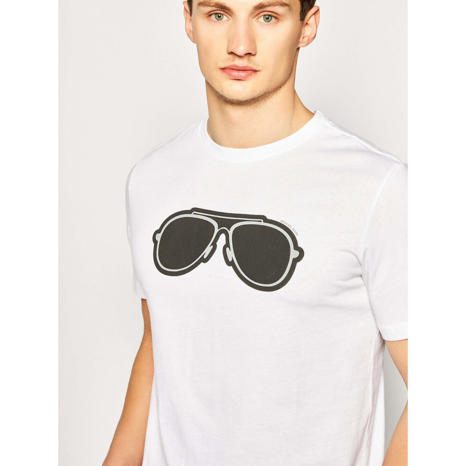 MICHAEL Michael Kors Тишърт Resort 1 CR95J48FV4 Бял Regular Fit - Pepit.bg