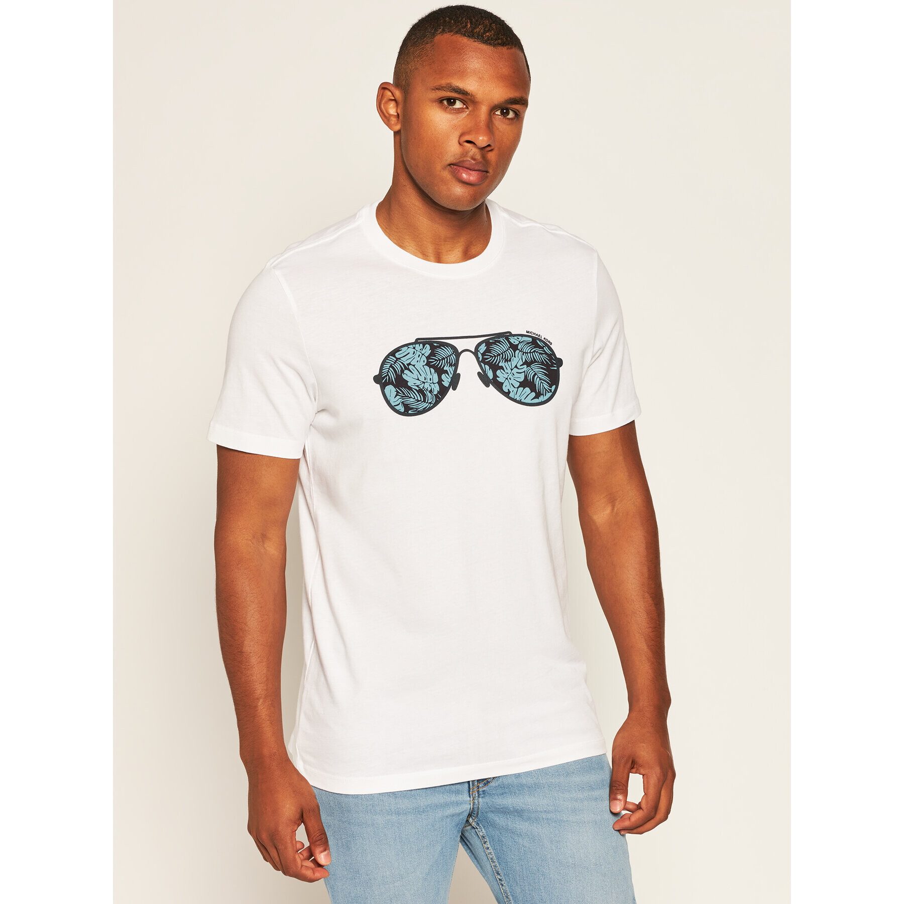 MICHAEL Michael Kors Тишърт Summer CU05JK8FV4 Бял Regular Fit - Pepit.bg