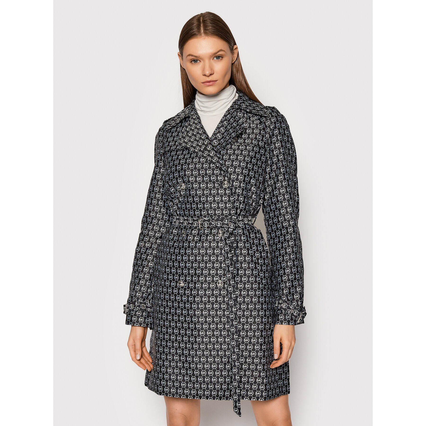 MICHAEL Michael Kors Тренч MS1200H1H1 Черен Regular Fit - Pepit.bg