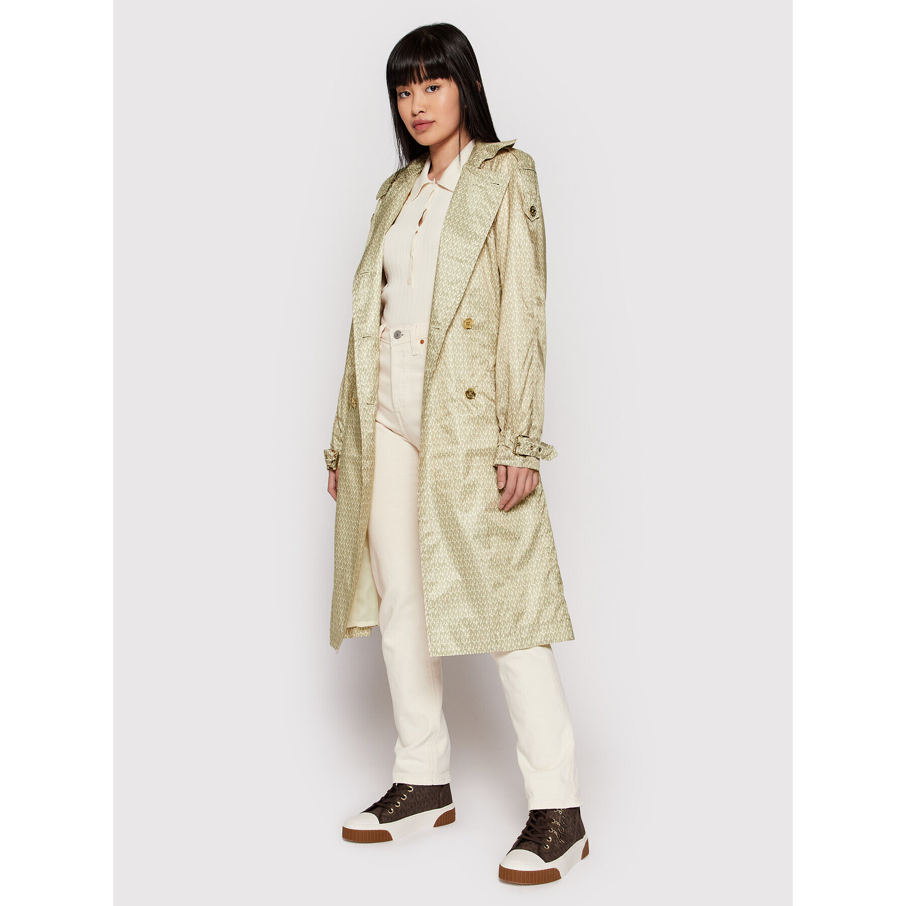 MICHAEL Michael Kors Тренч MS2205C43D Бежов Regular Fit - Pepit.bg