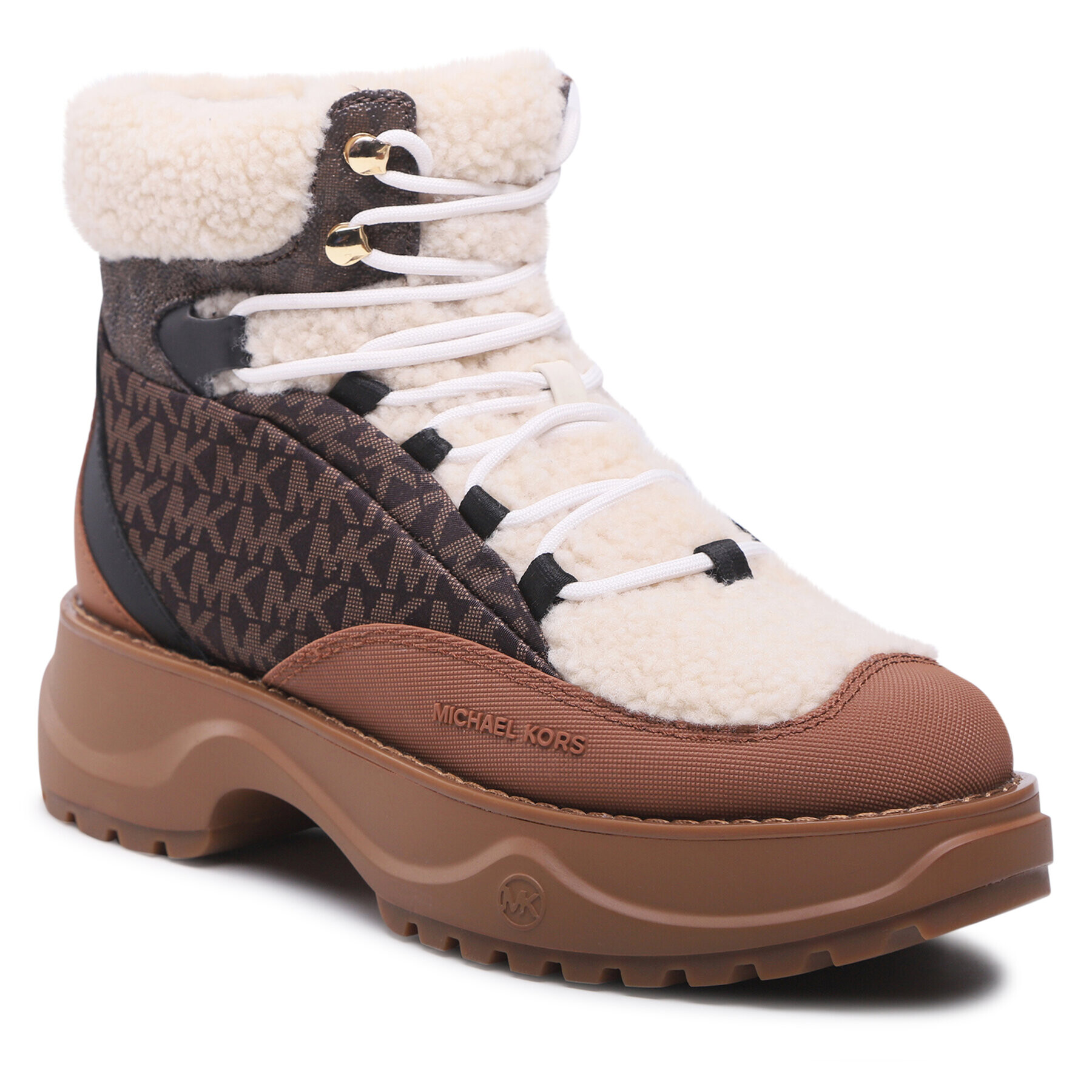 MICHAEL Michael Kors Туристически oбувки Dupree Hiker Bootie 40F2DUFE8B Кафяв - Pepit.bg