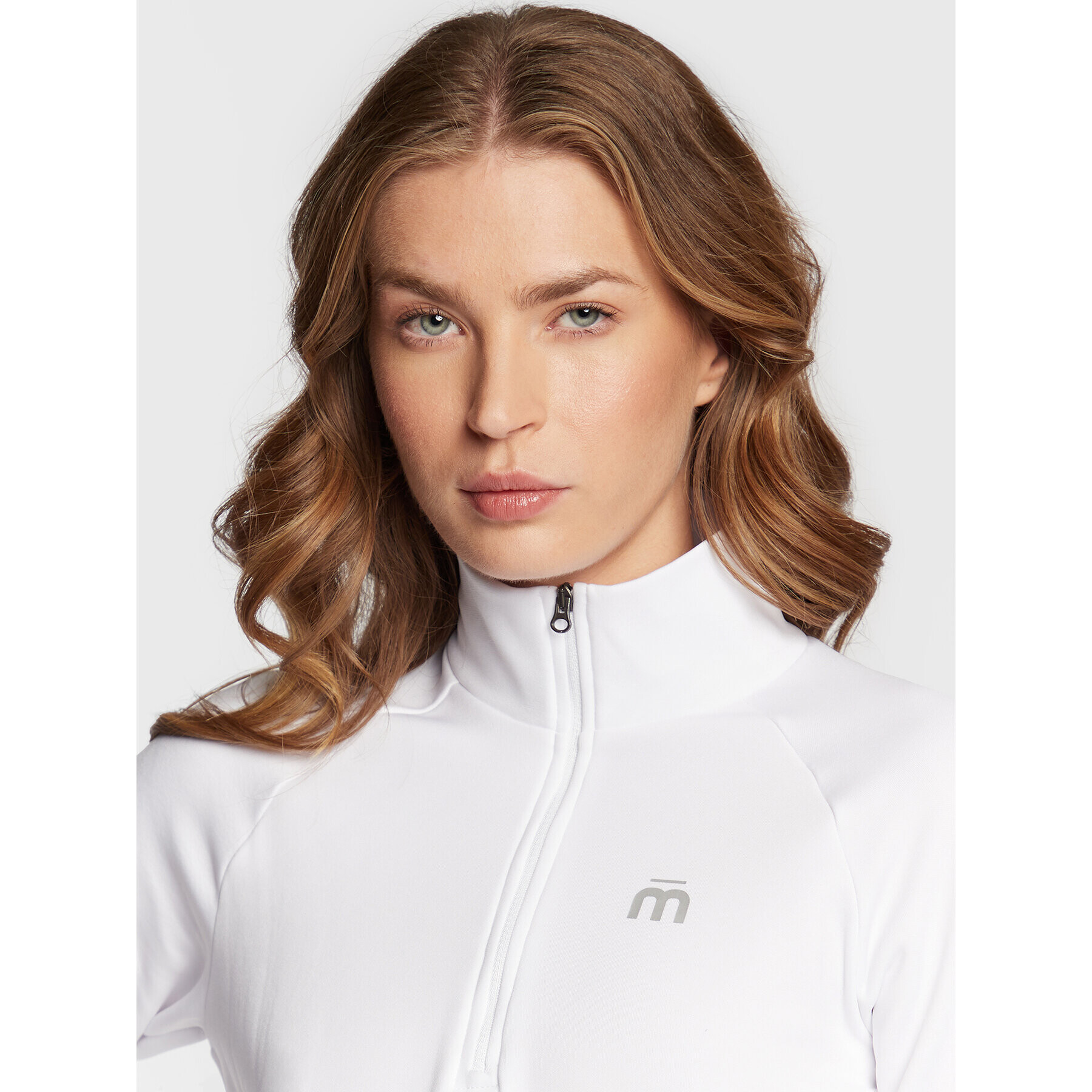 Mico Суитшърт от техническо трико MA00665 Бял Slim Fit - Pepit.bg