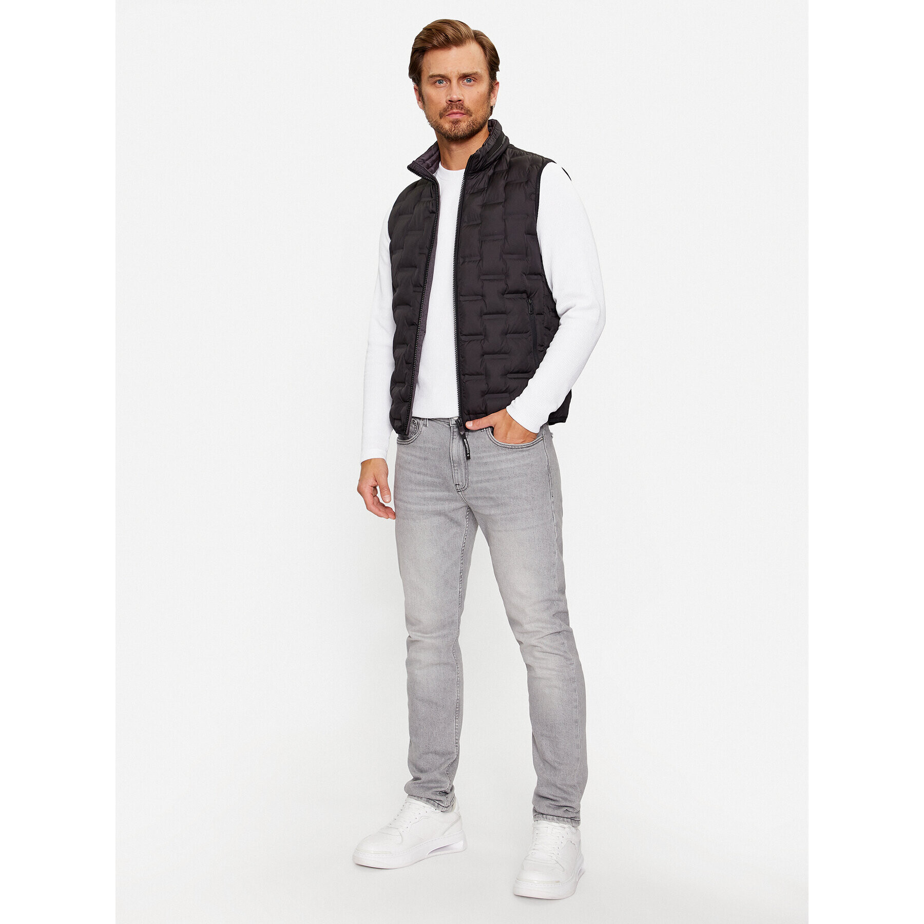 Milestone Елек Malcom 330341 60160 Черен Regular Fit - Pepit.bg
