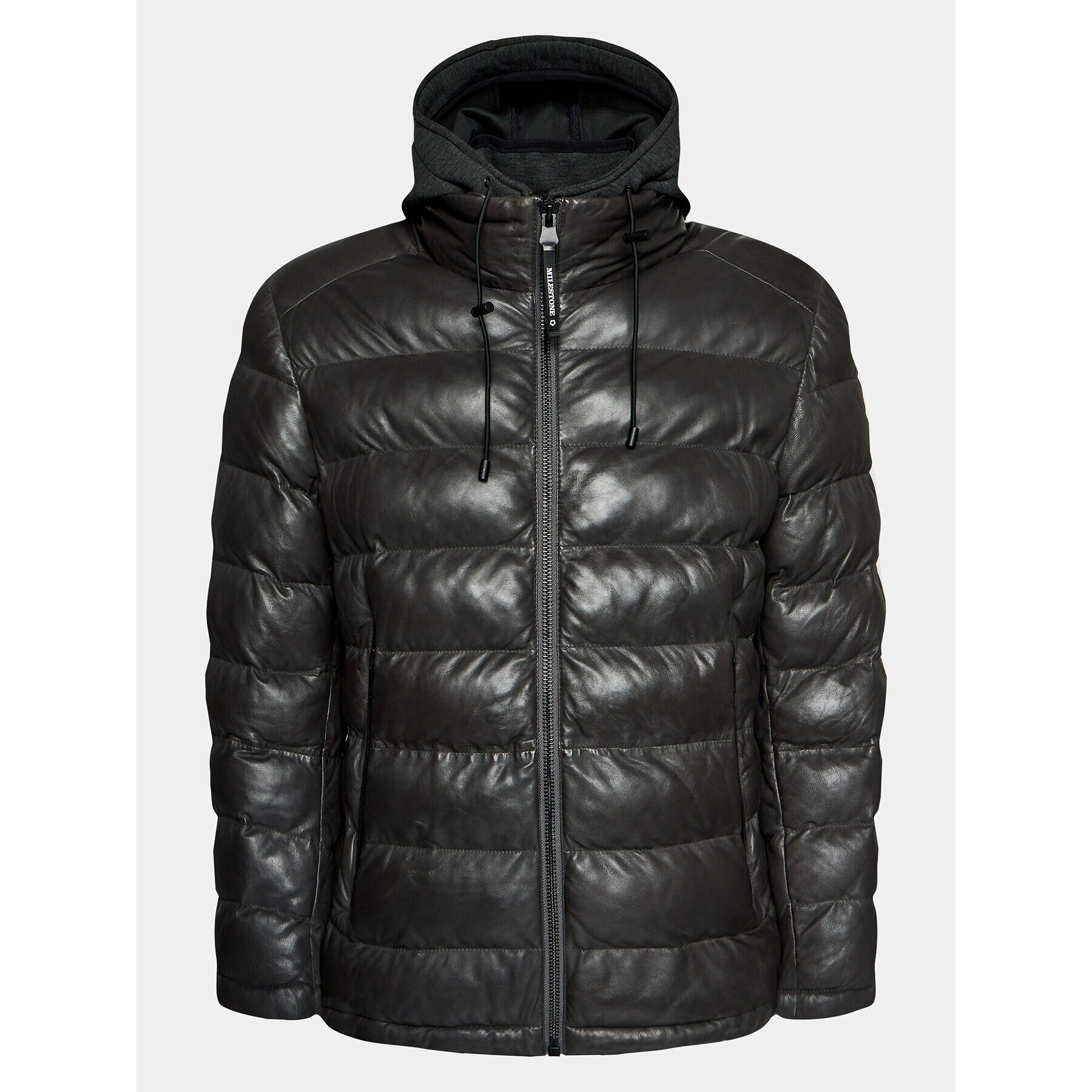 Milestone Кожено яке 331019 60300 Сив Regular Fit - Pepit.bg
