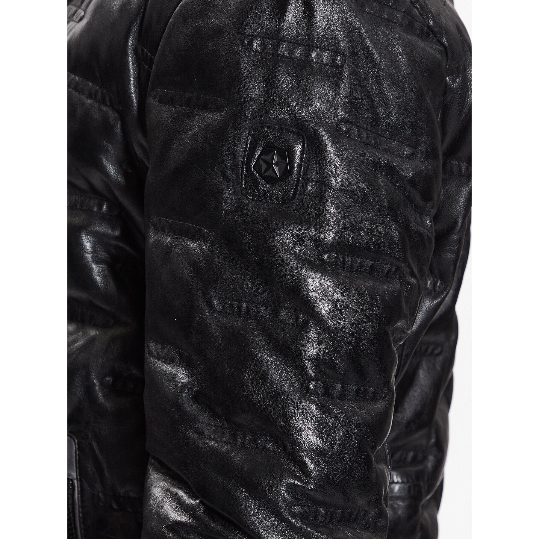 Milestone Кожено яке 991019 60080 Черен Regular Fit - Pepit.bg