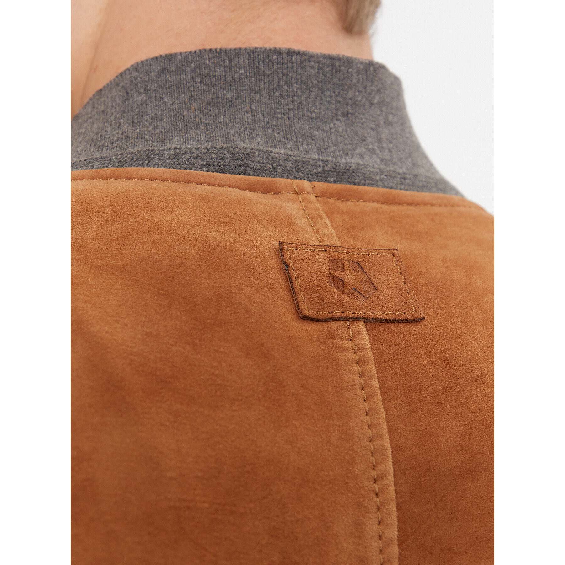 Milestone Кожено яке Amadeo 411607 60370 Кафяв Regular Fit - Pepit.bg