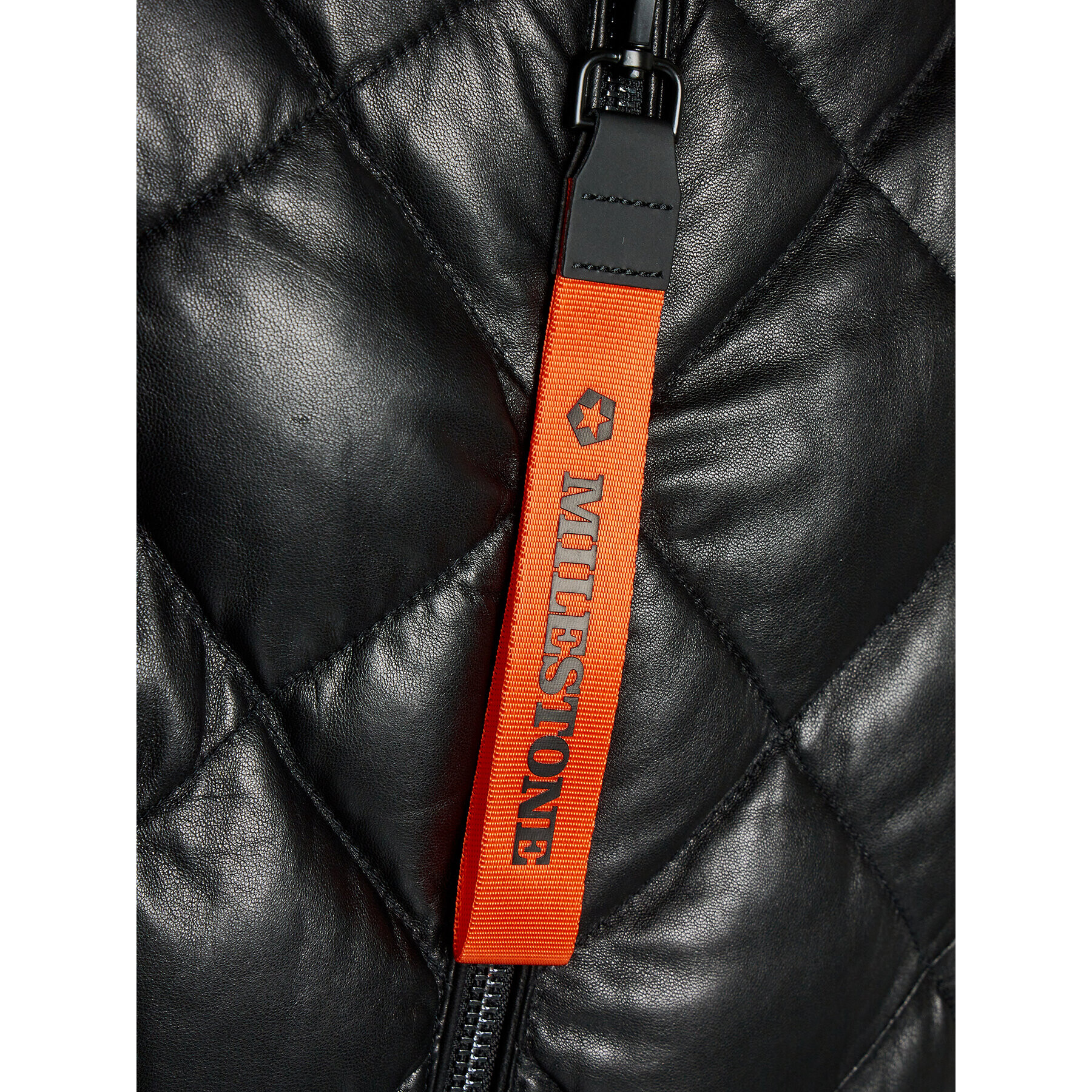 Milestone Кожено яке Athos 331040 20850 Черен Regular Fit - Pepit.bg