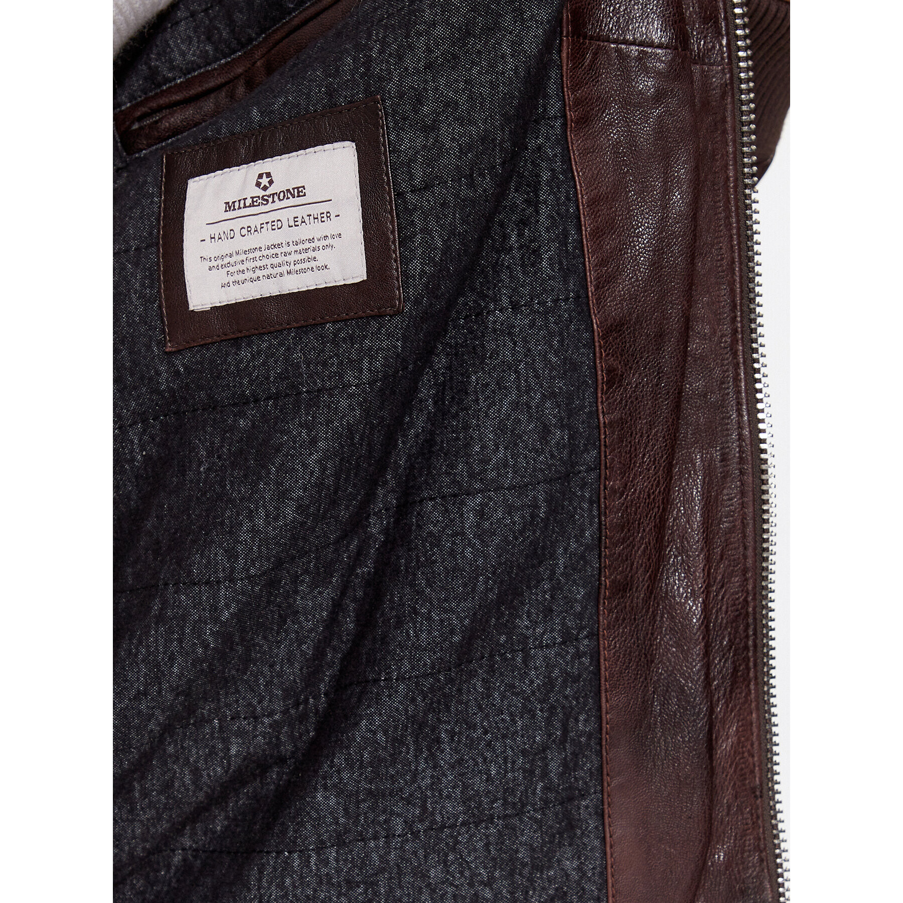 Milestone Кожено яке Ben 331070 60295 Кафяв Regular Fit - Pepit.bg