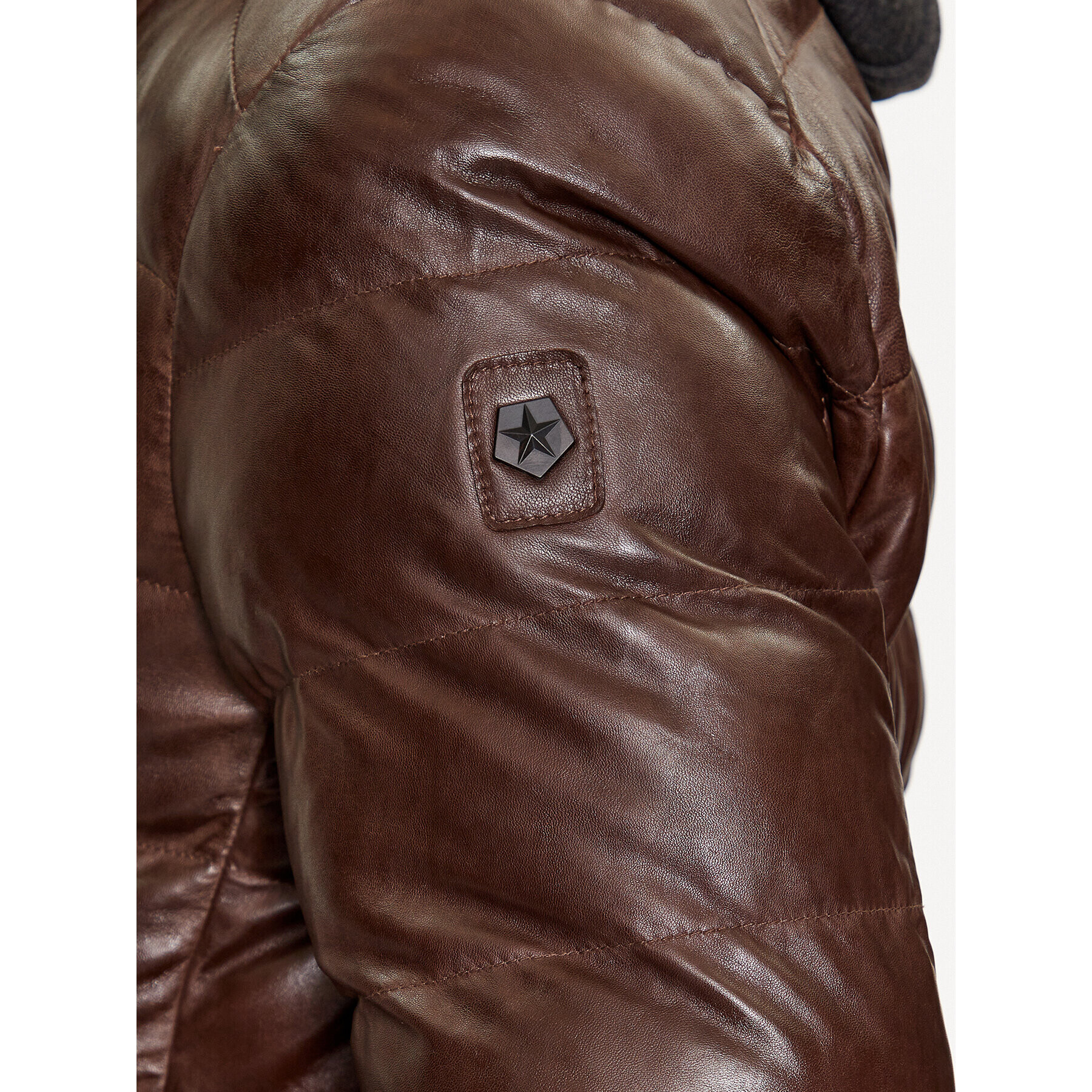 Milestone Кожено яке Callisto 331019 60300 Кафяв Regular Fit - Pepit.bg