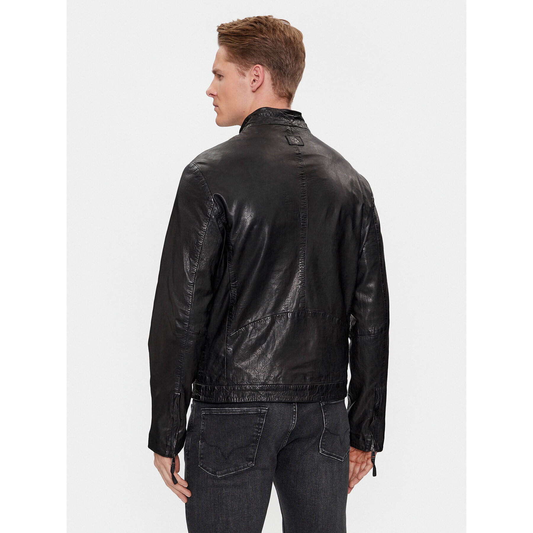 Milestone Кожено яке Fidelio 411069 60390 Черен Regular Fit - Pepit.bg