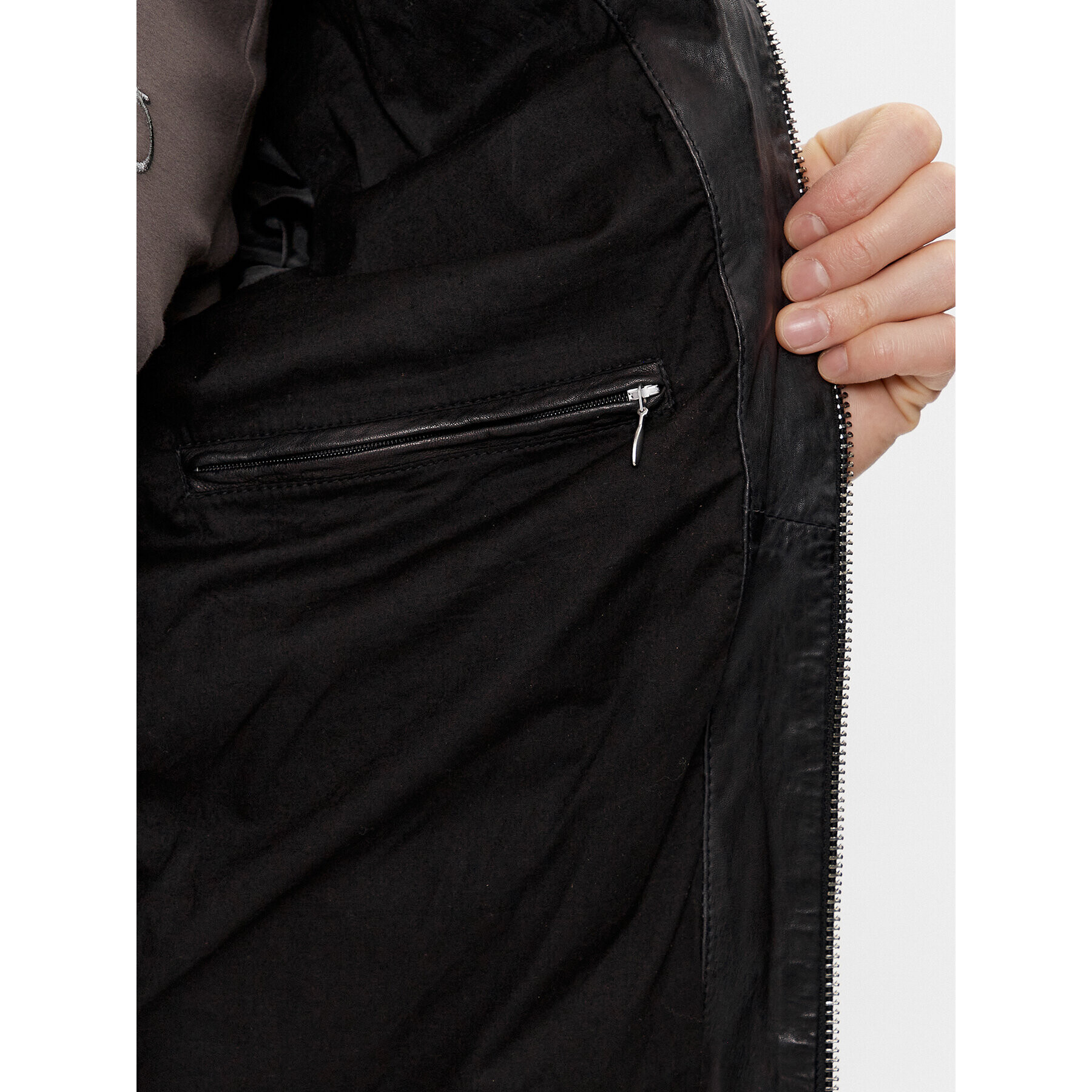 Milestone Кожено яке Fidelio 411069 60390 Черен Regular Fit - Pepit.bg