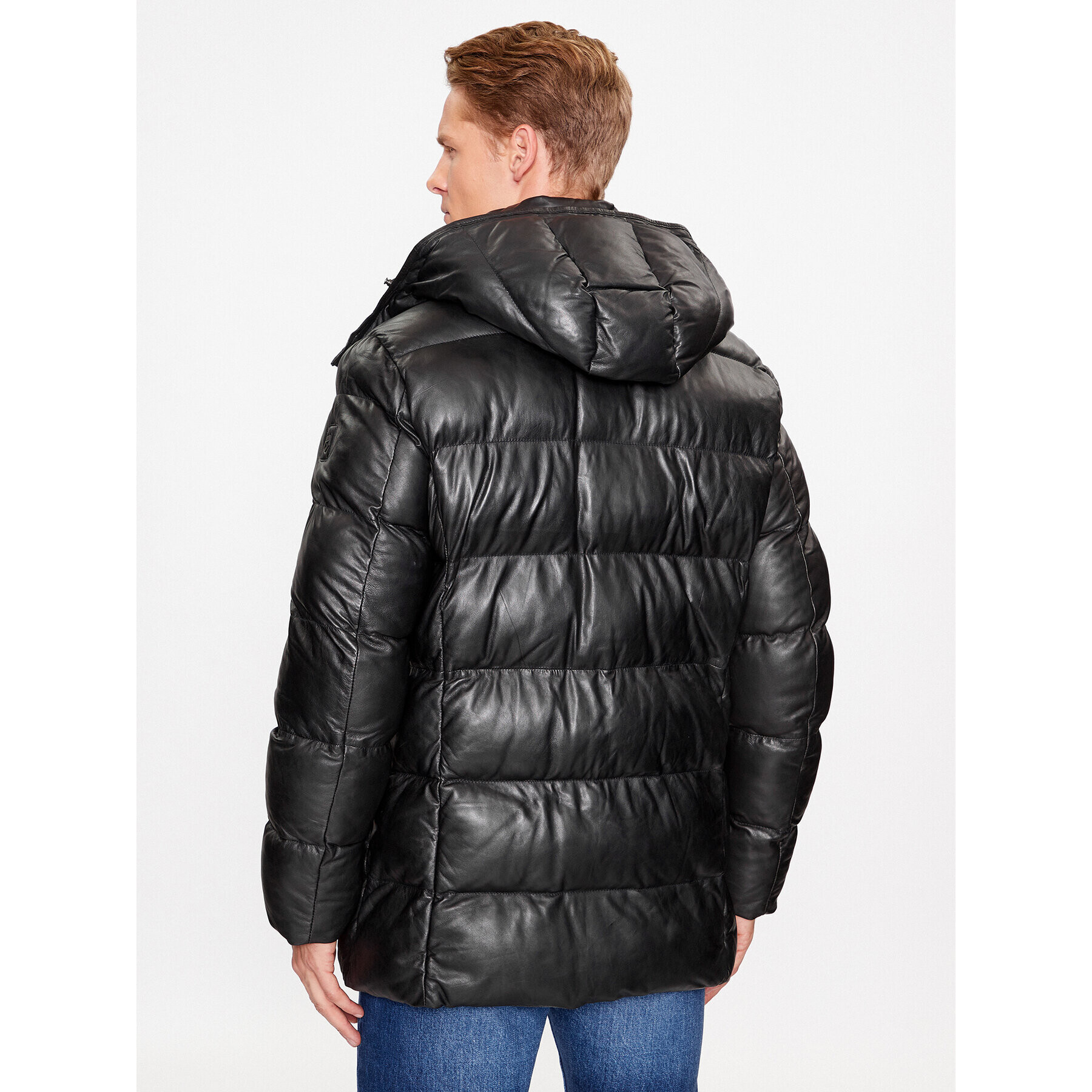 Milestone Кожено яке Lando 331040 20840 Черен Regular Fit - Pepit.bg