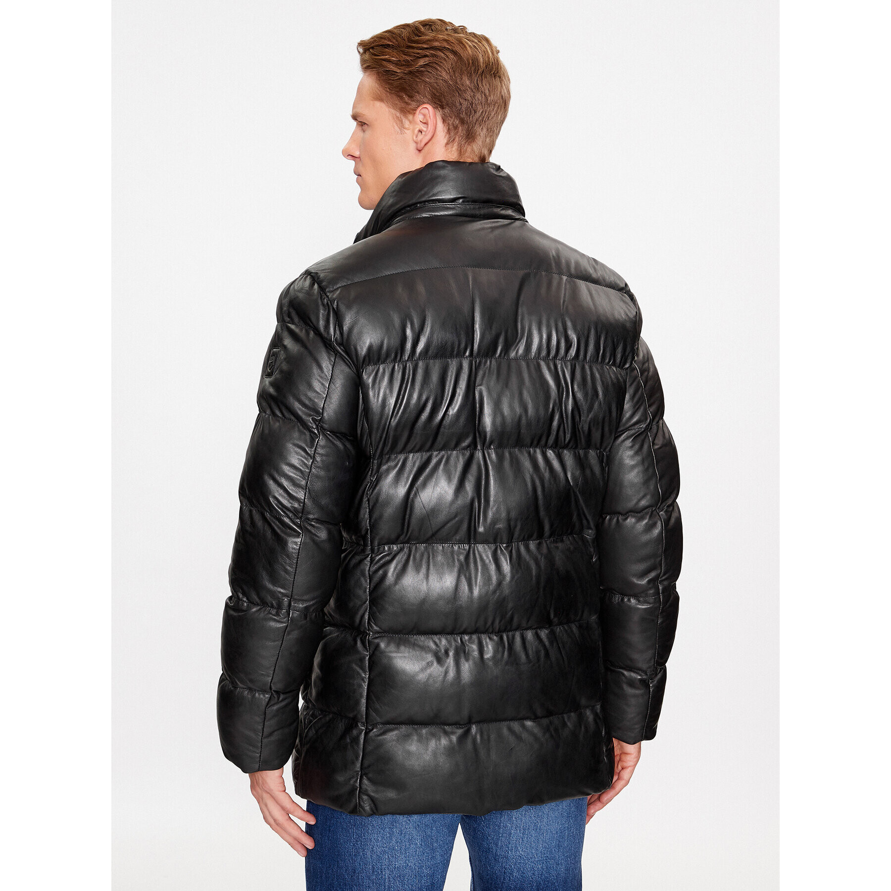 Milestone Кожено яке Lando 331040 20840 Черен Regular Fit - Pepit.bg