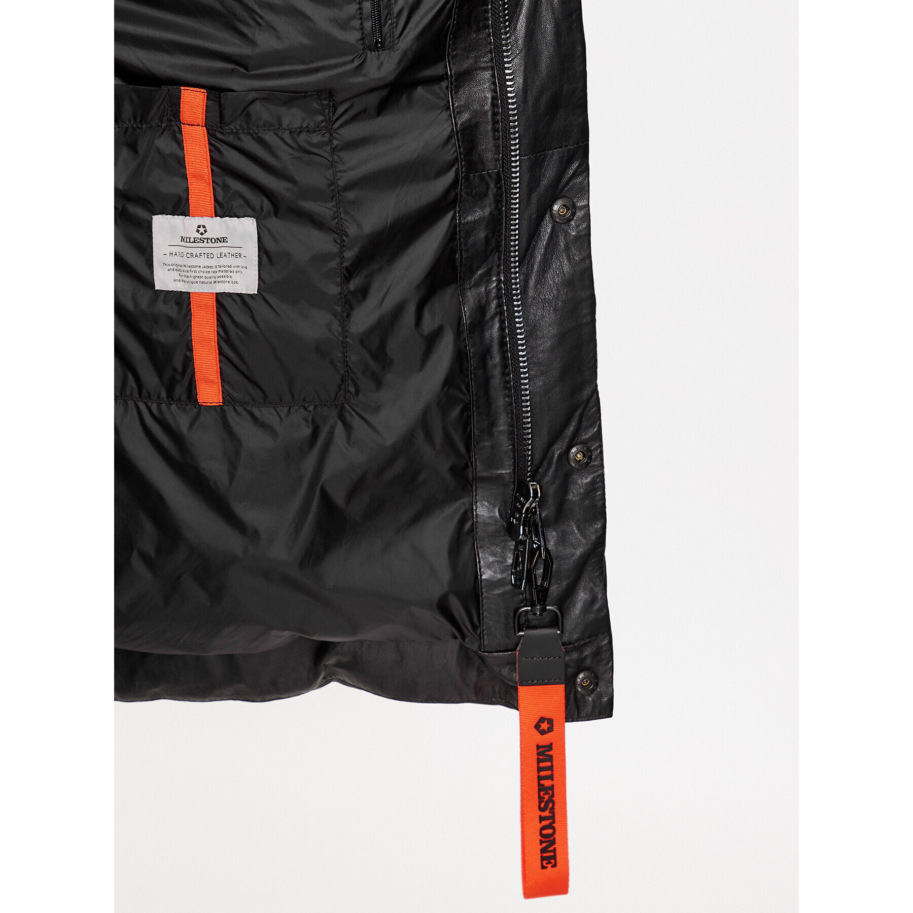 Milestone Кожено яке Lando 331040 20840 Черен Regular Fit - Pepit.bg