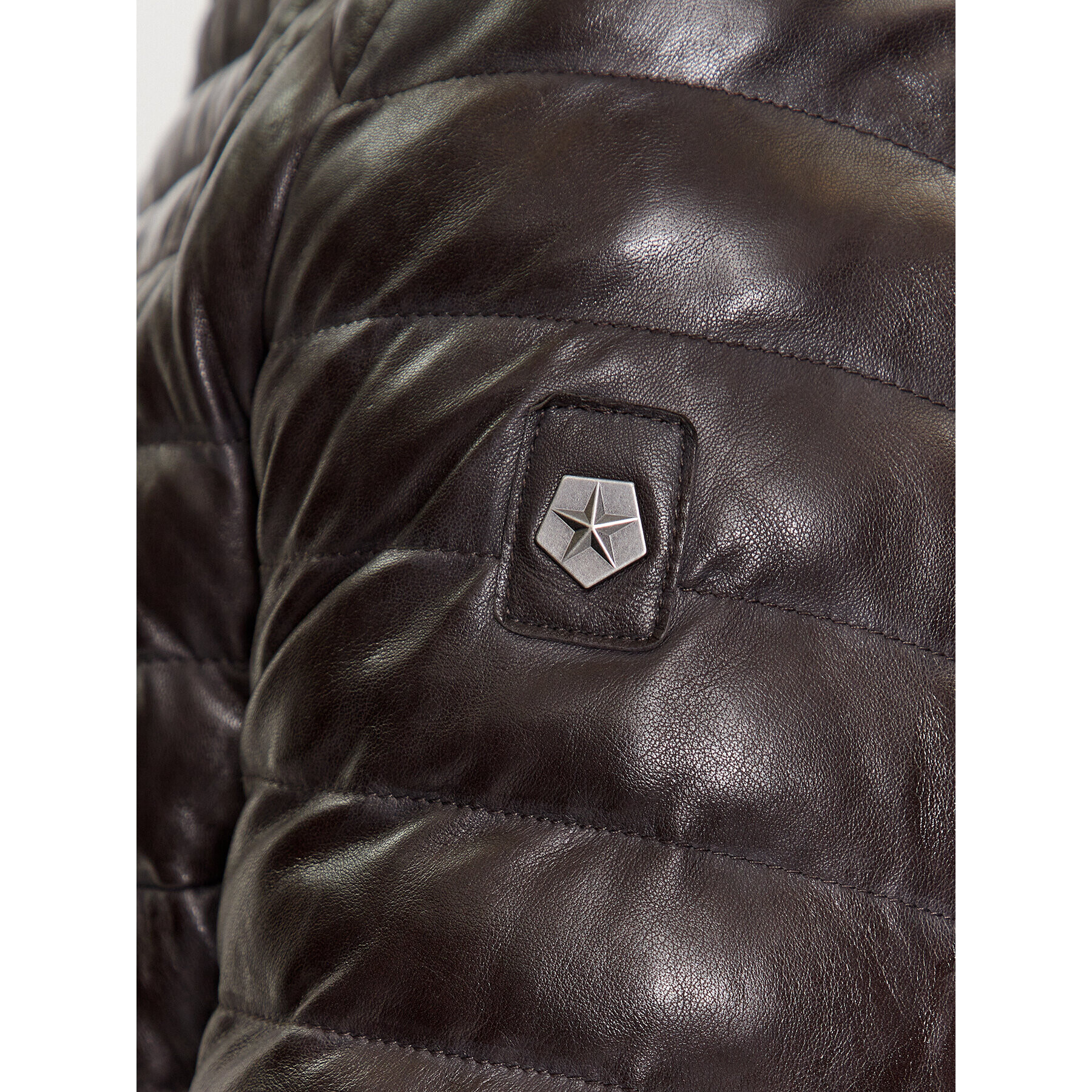Milestone Кожено яке Malik 331019 60215 Сив Regular Fit - Pepit.bg