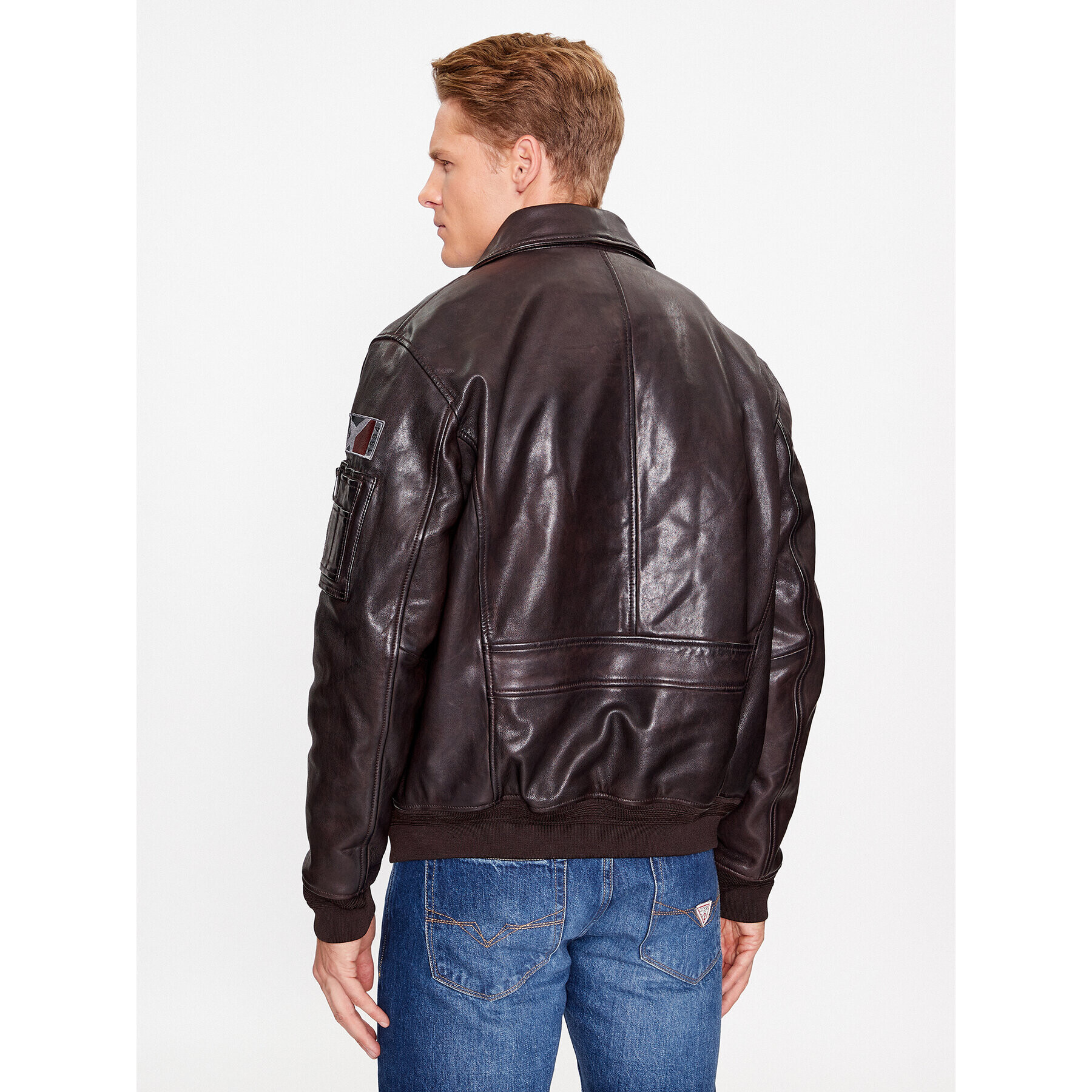 Milestone Кожено яке Maverick 331041 20860 Кафяв Regular Fit - Pepit.bg